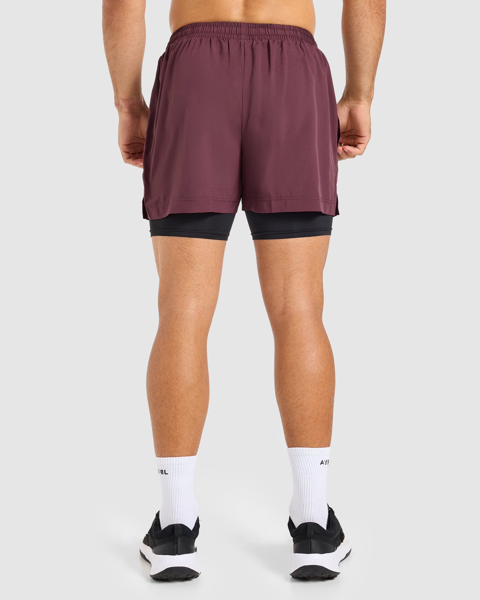Core 2 in 1 Shorts - Dusty Plum/Noir