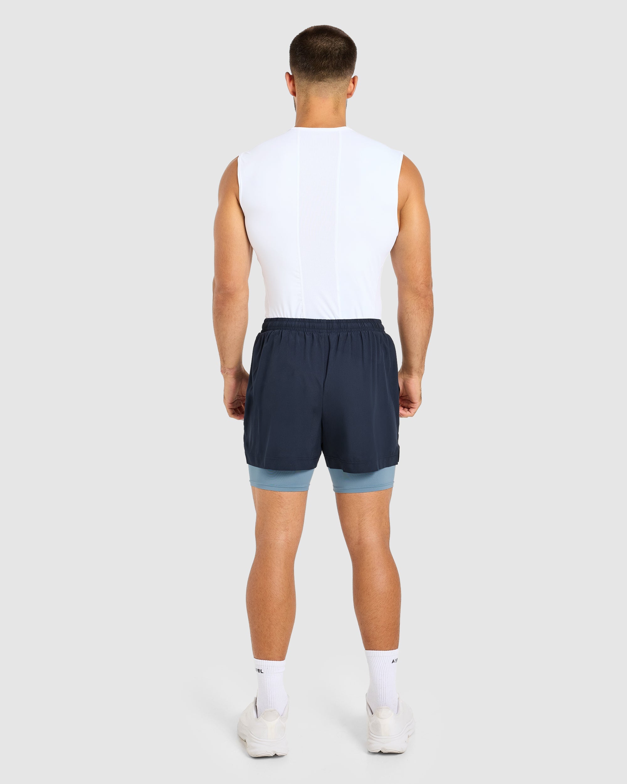 Core 2 in 1 Shorts - Navy/Ocean Mist