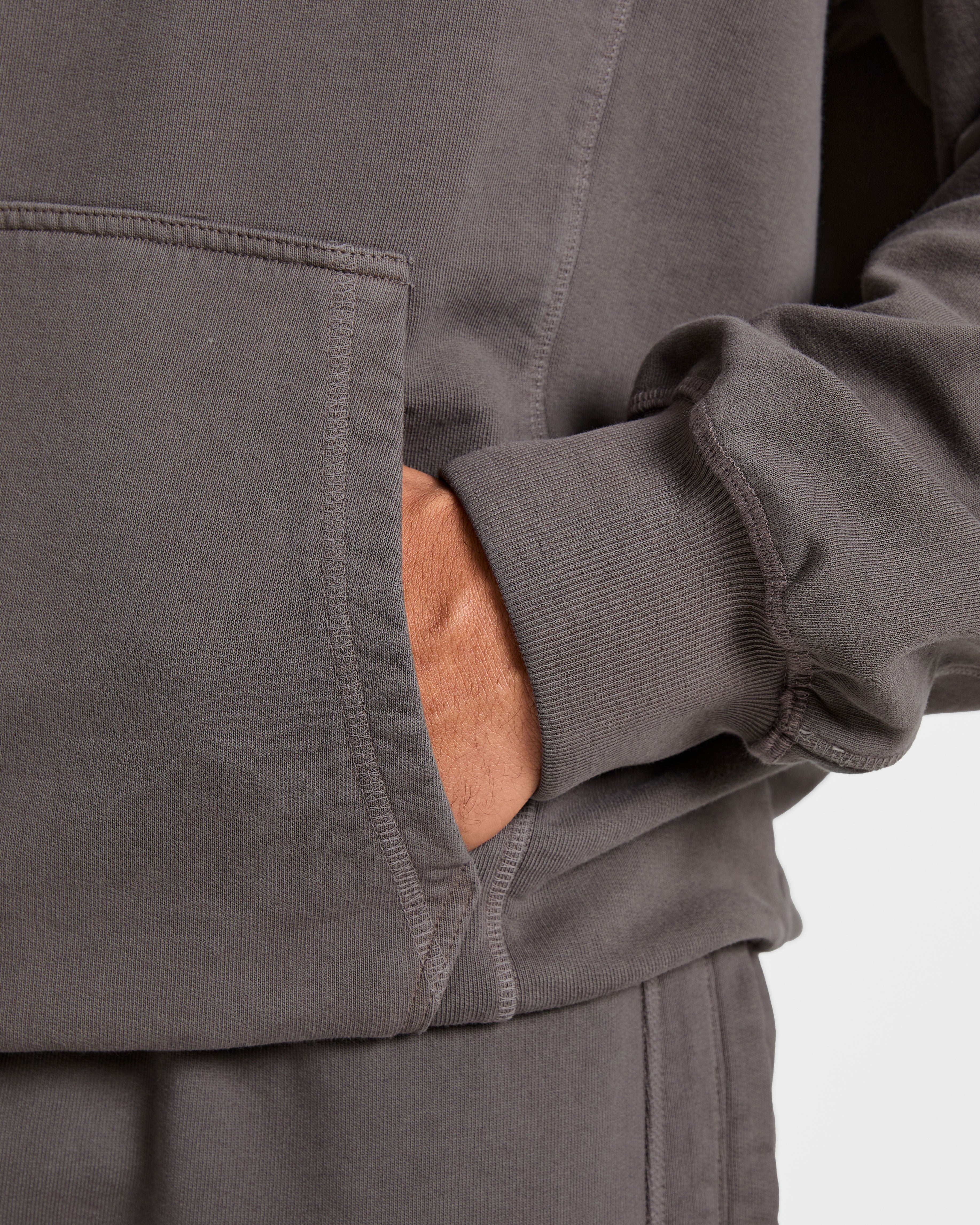 Lift Club Distressed Hoodie - Charcoal