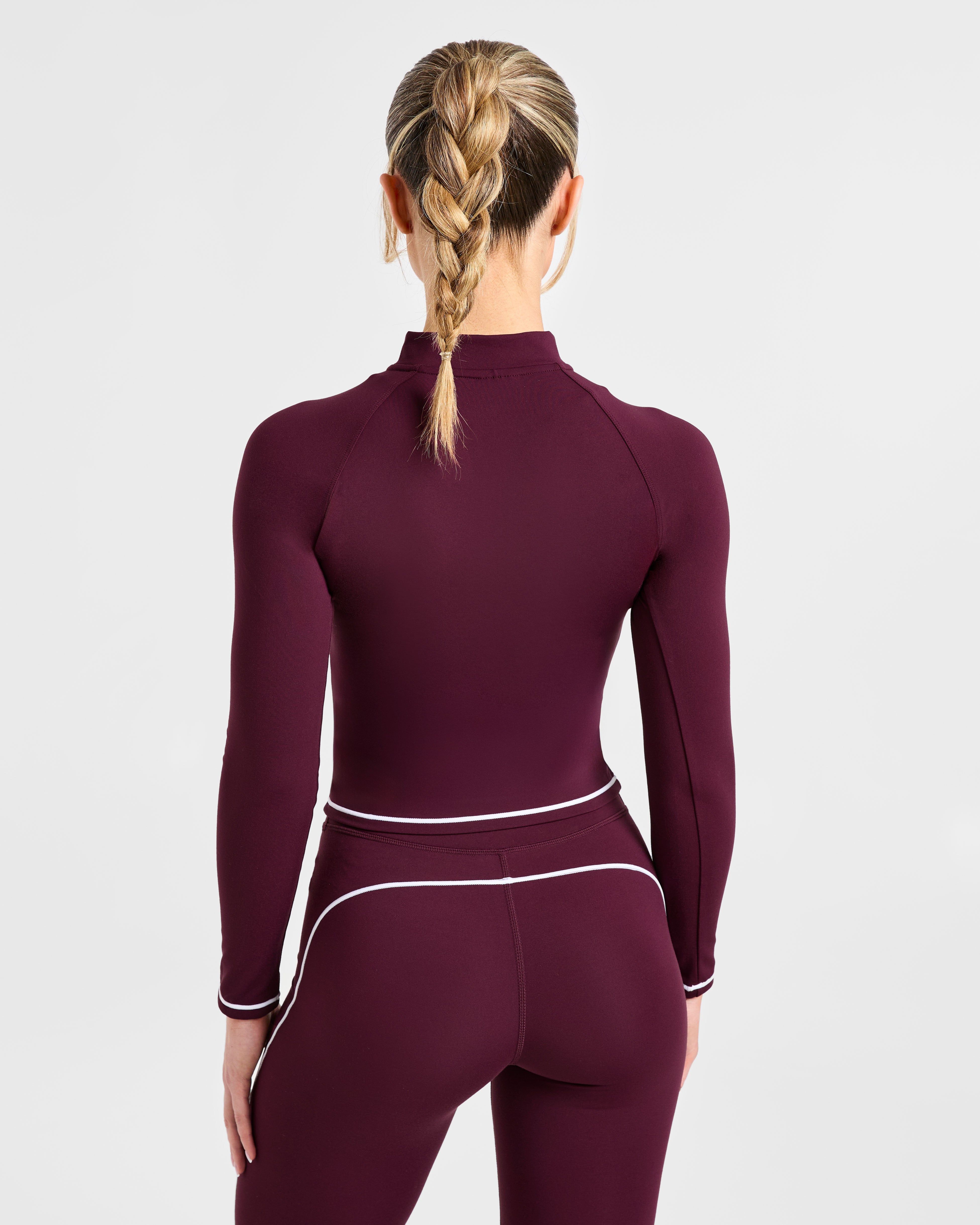 Form Zip Up Jacket - Deep Mulberry