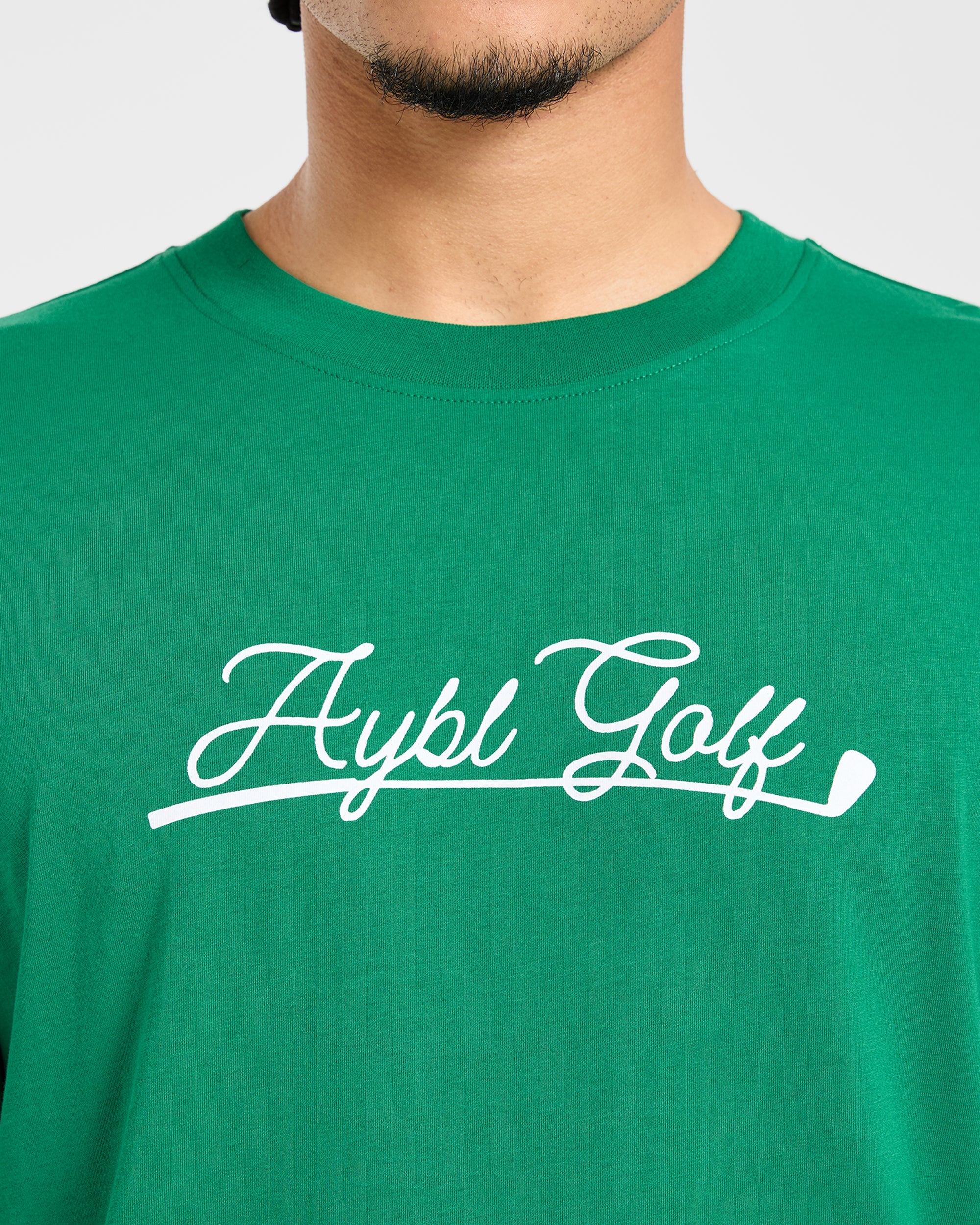 Golf Club T Shirt - Rye Vert/Crème