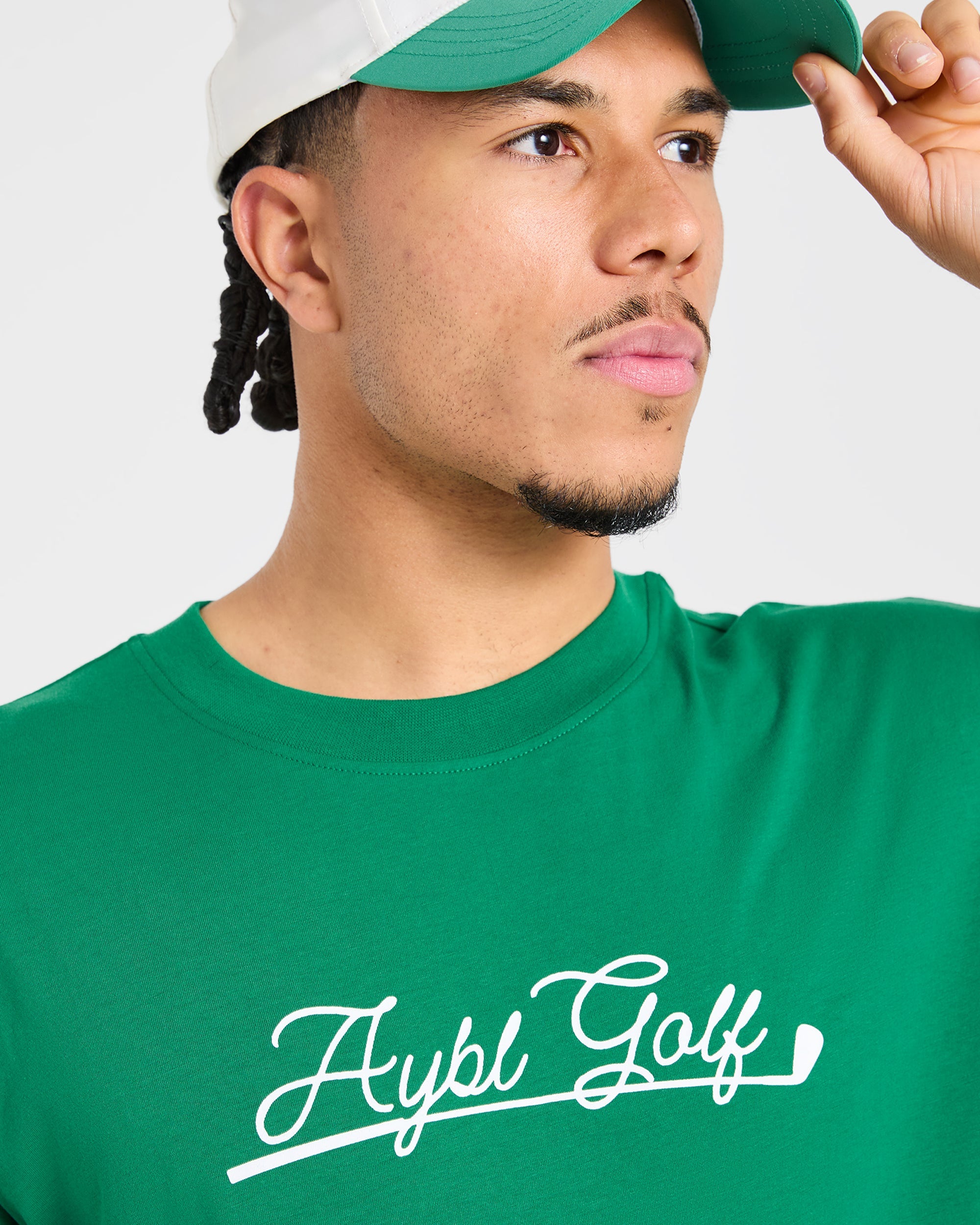 Golf Club T Shirt - Rye Vert/Crème
