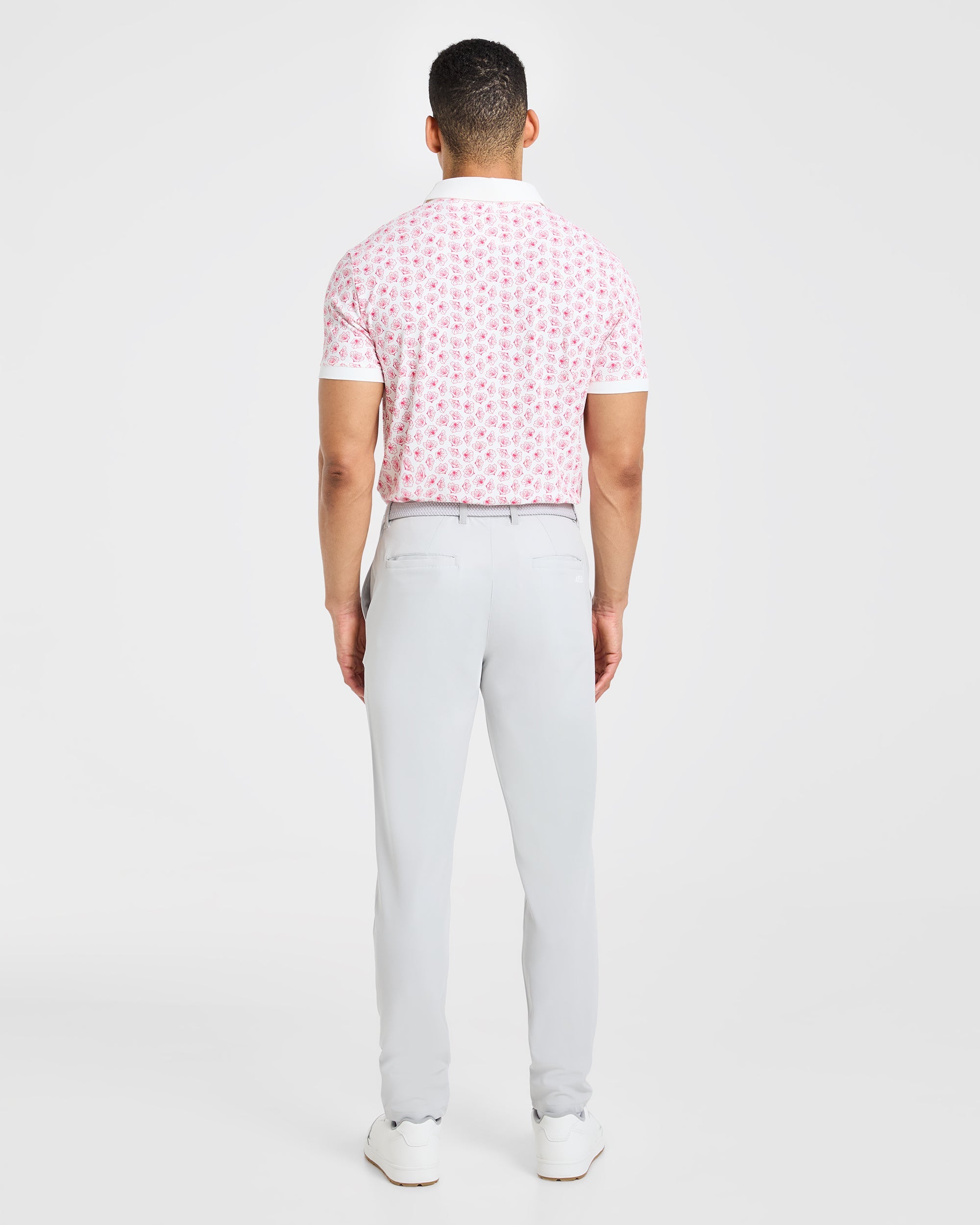 Precision Azalea Polo - Blanc/Azalea Rose