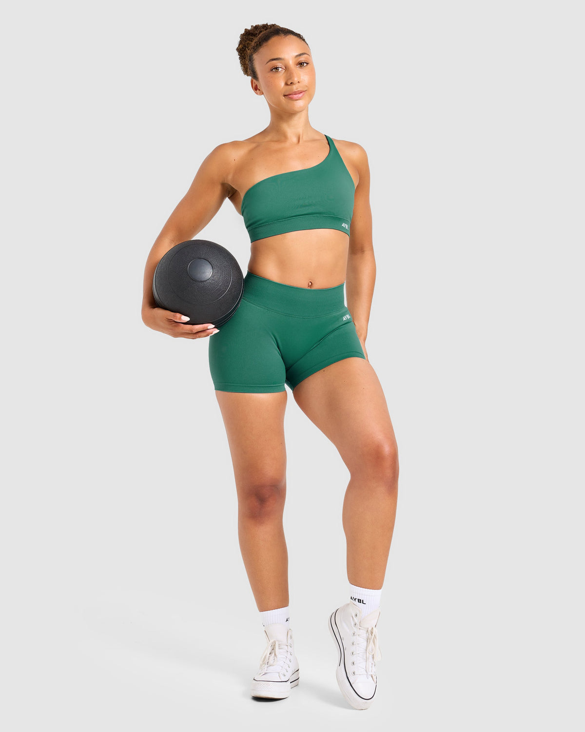 Enhance Seamless Shorts | 3.5" - Evergreen