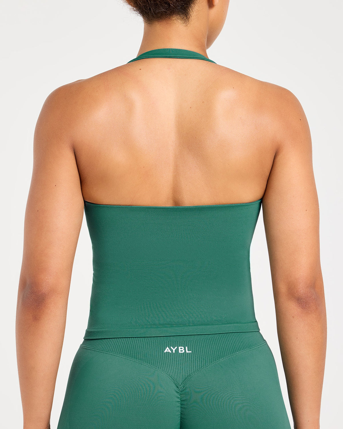 Enhance Seamless Halterneck Top - Evergreen
