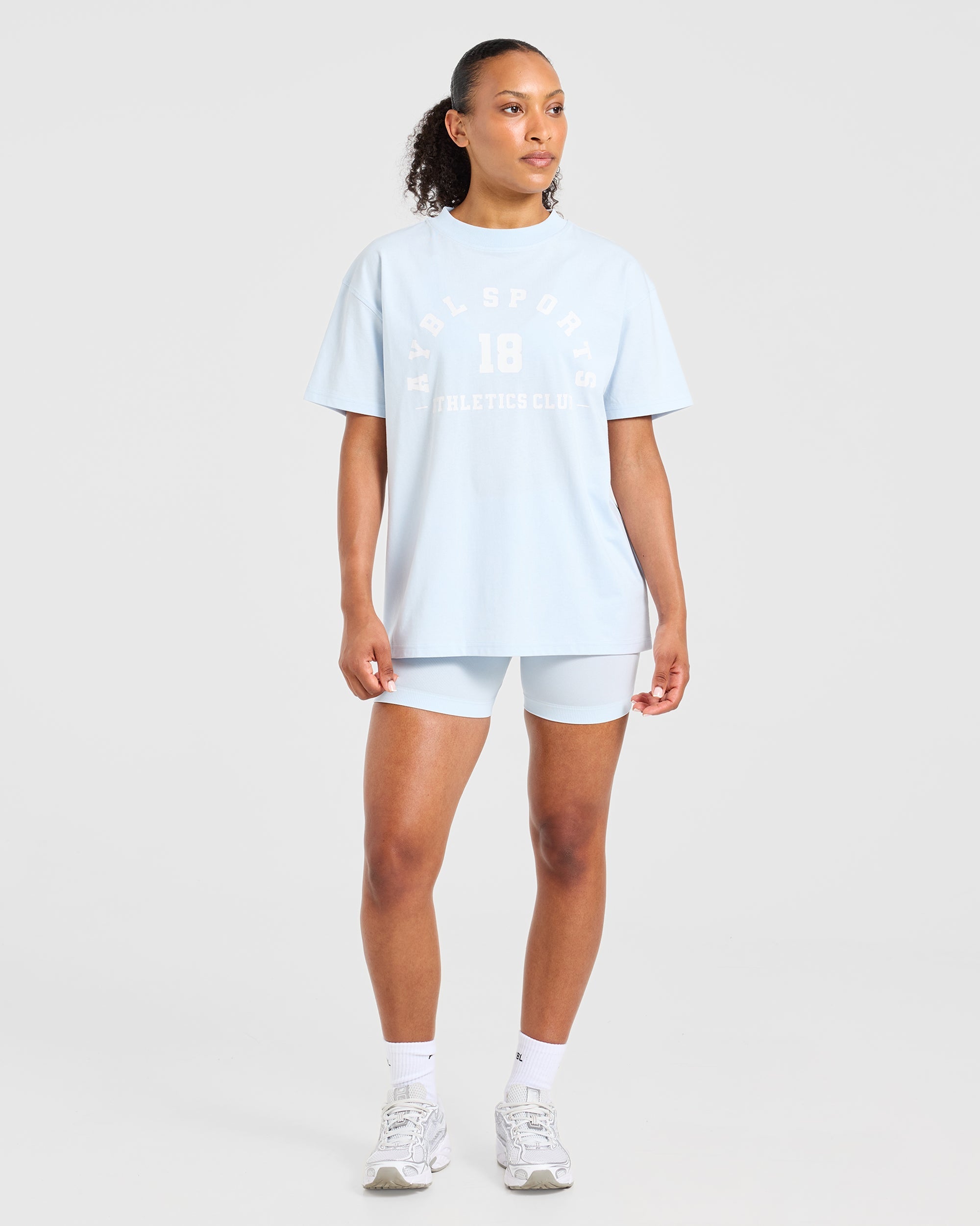 AYBL Sports 18 Oversized T Shirt - Iced Bleu
