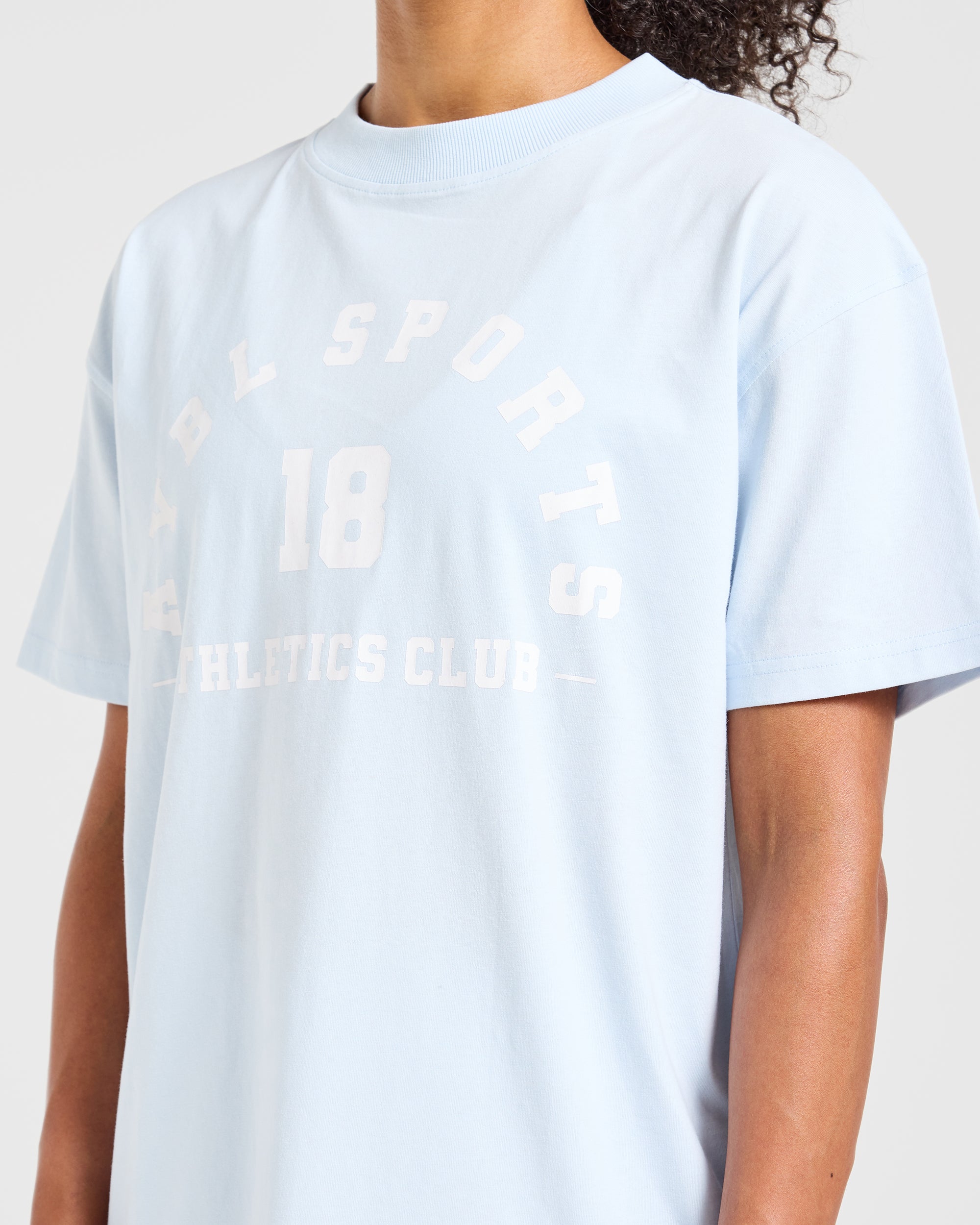 AYBL Sports 18 Oversized T Shirt - Iced Bleu