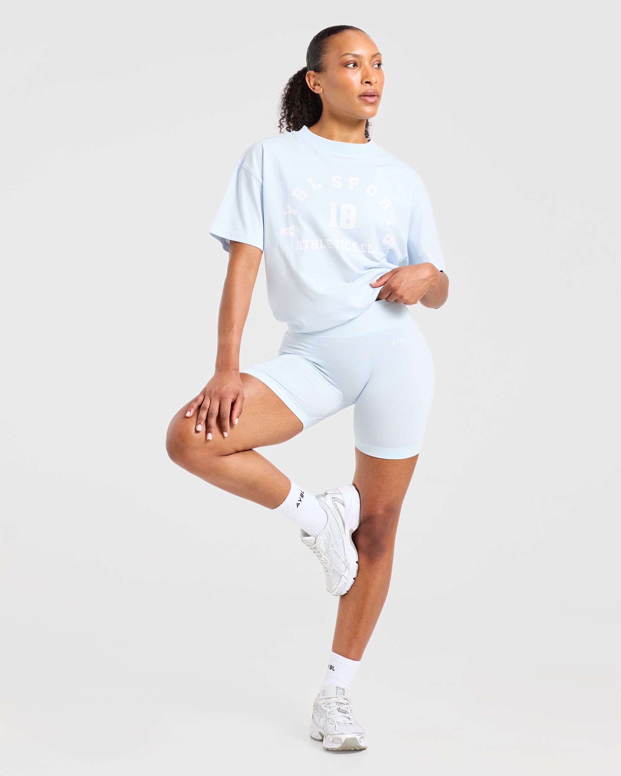 AYBL Sports 18 Oversized T Shirt - Iced Bleu