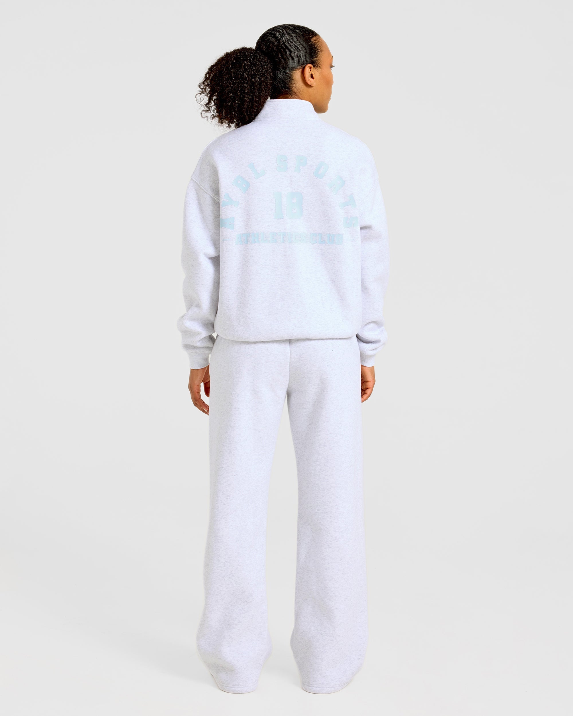 AYBL Sports 18 Oversized Straight Leg Joggers - Heather Gris