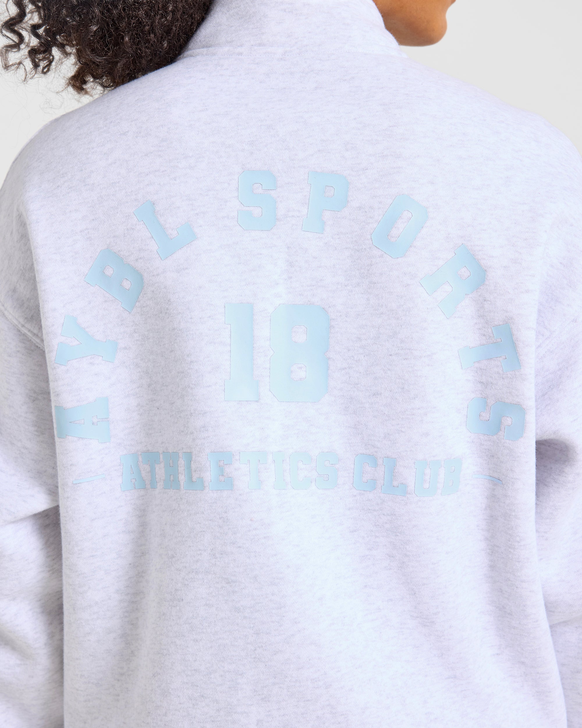 AYBL Sports 18 Oversized 1/4 Zip Pullover - Heather Gris