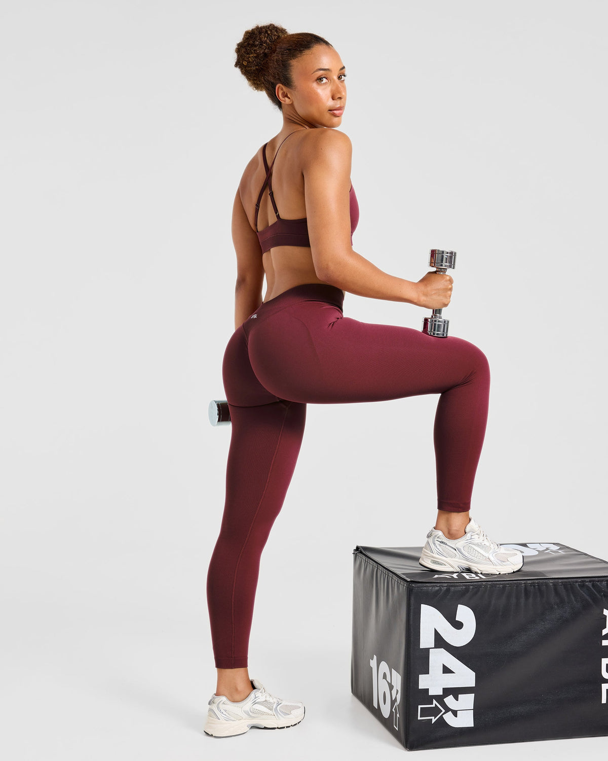 Enhance Seamless Leggings - Mahogany Red