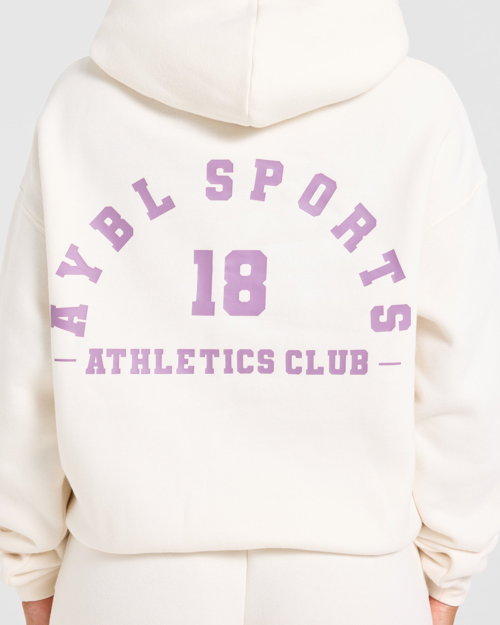 AYBL Sports 18 Oversized Hoodie - Off Blanc