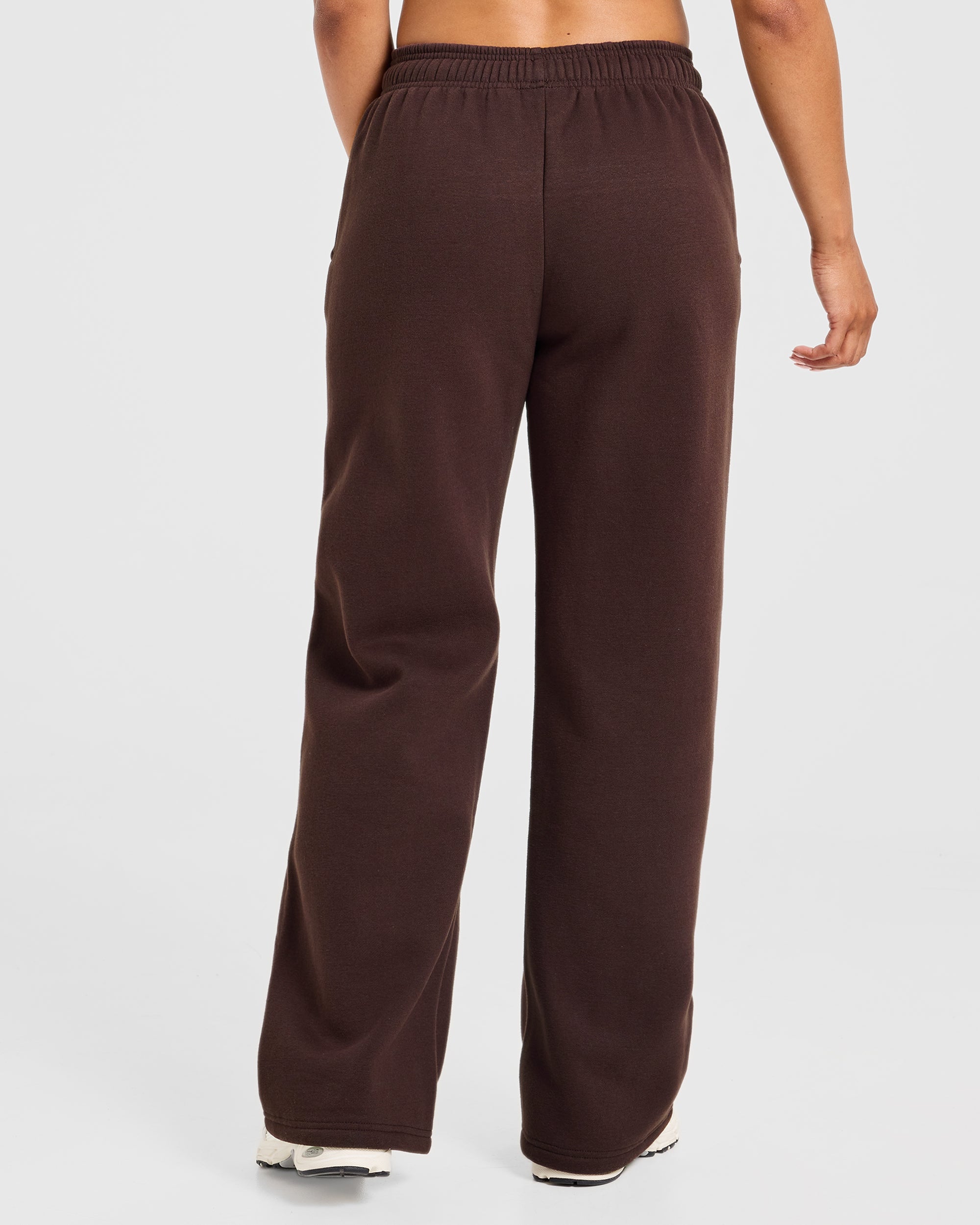 AYBL Sports 18 Oversized Straight Leg Joggers - Cocoa Marron