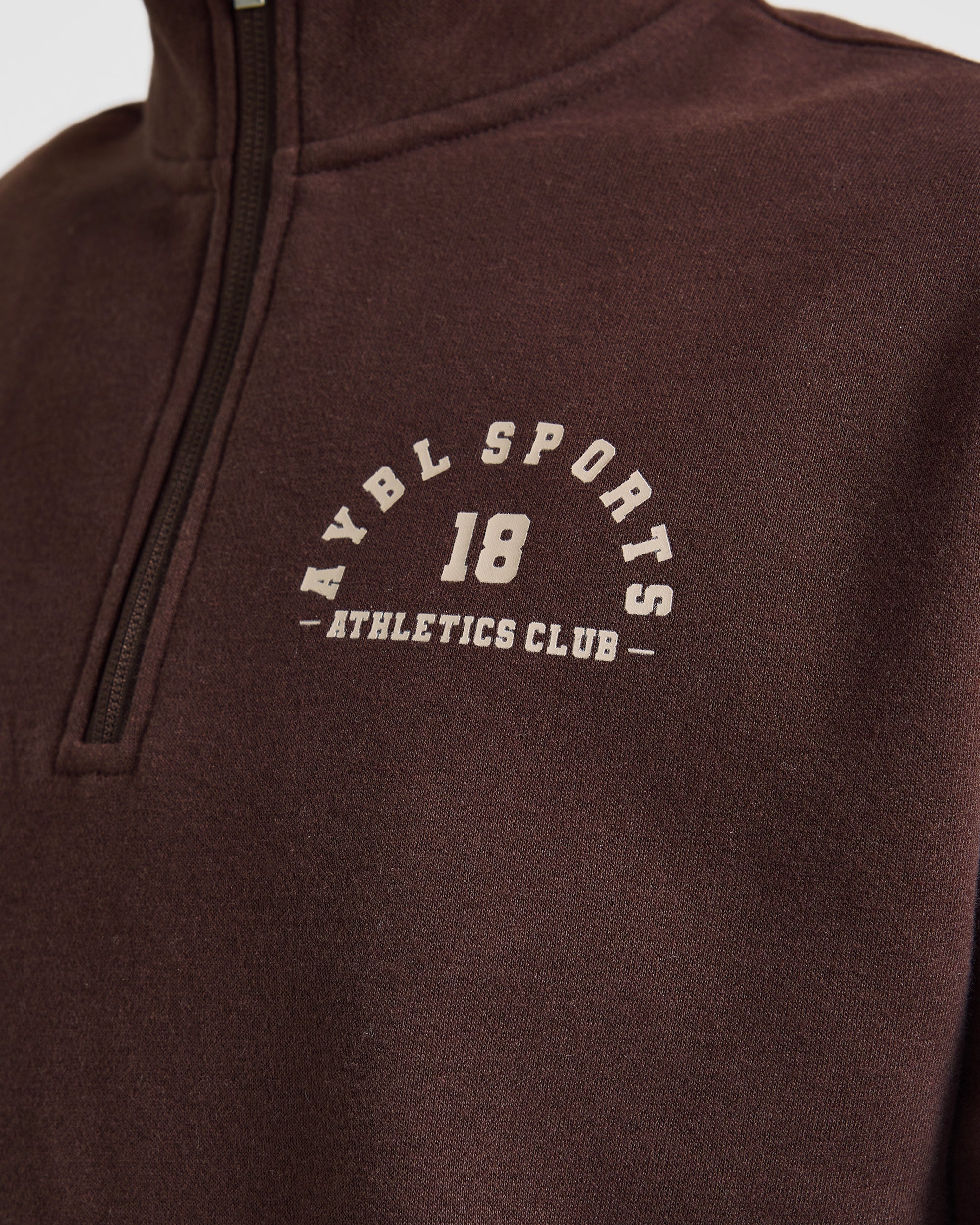 AYBL Sports 18 Oversized 1/4 Zip Pullover - Cocoa Marron