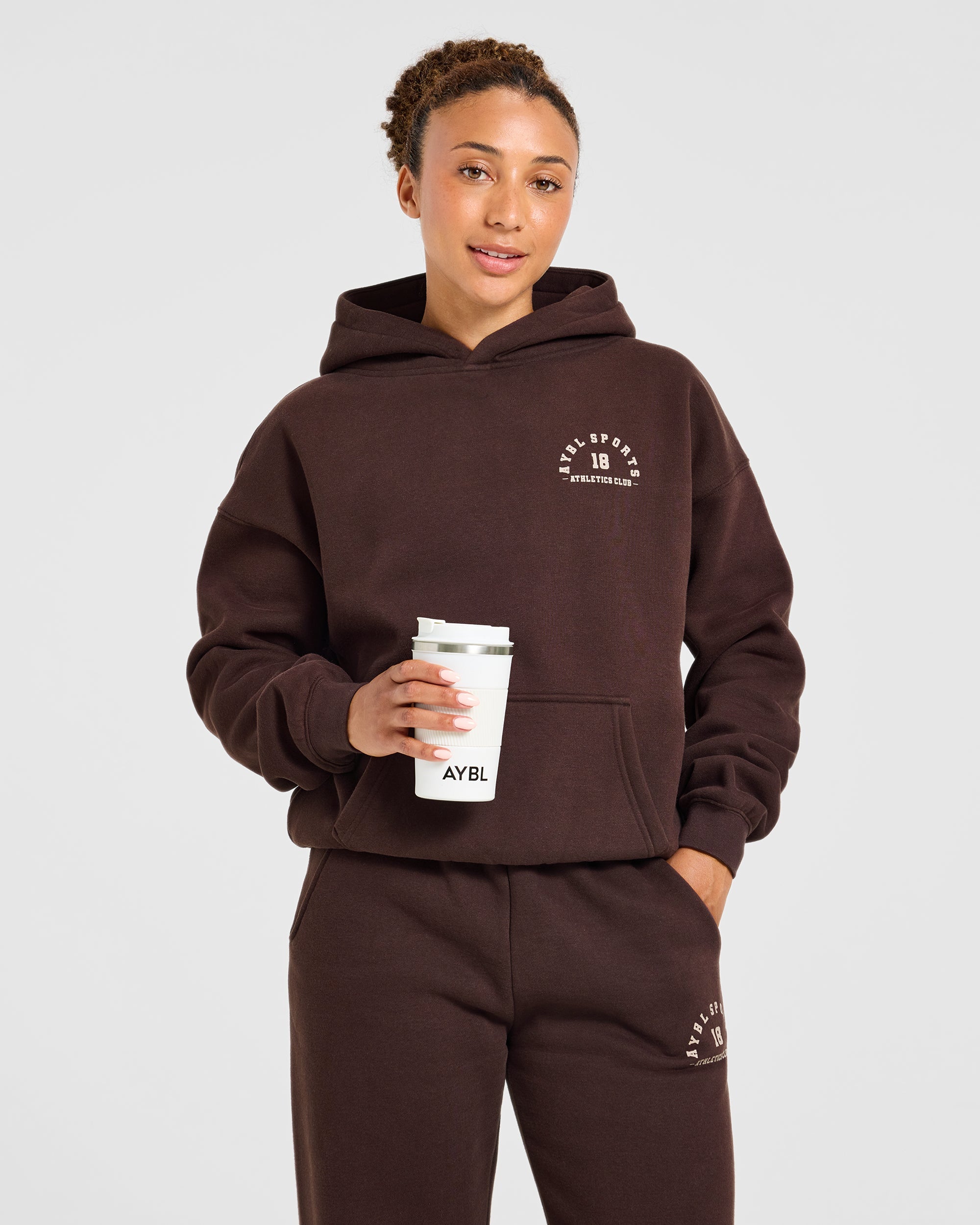 AYBL Sports 18 Oversized Hoodie - Cocoa Marron