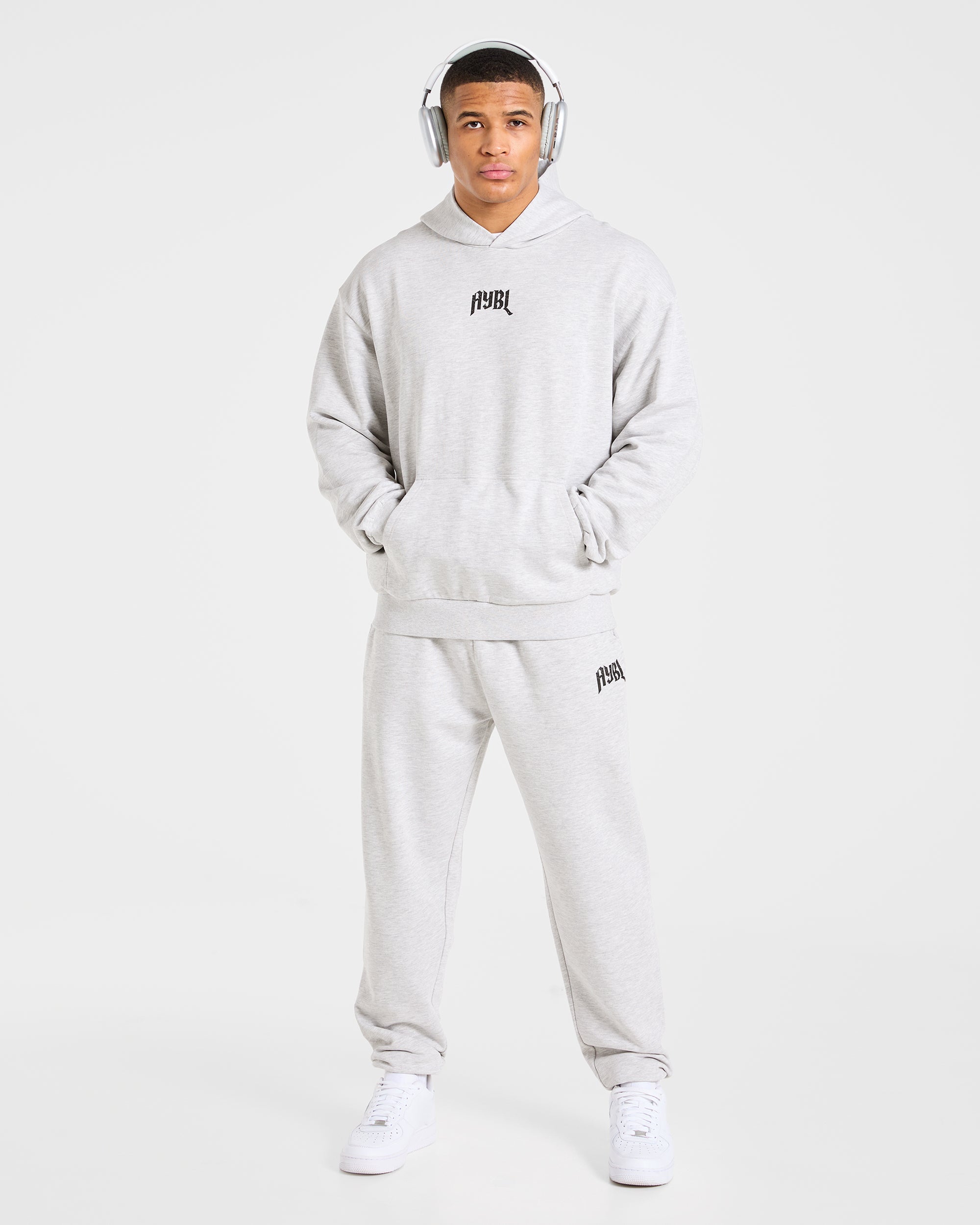 Heavy Lifting Gothic Oversized Joggers - Gris Marl