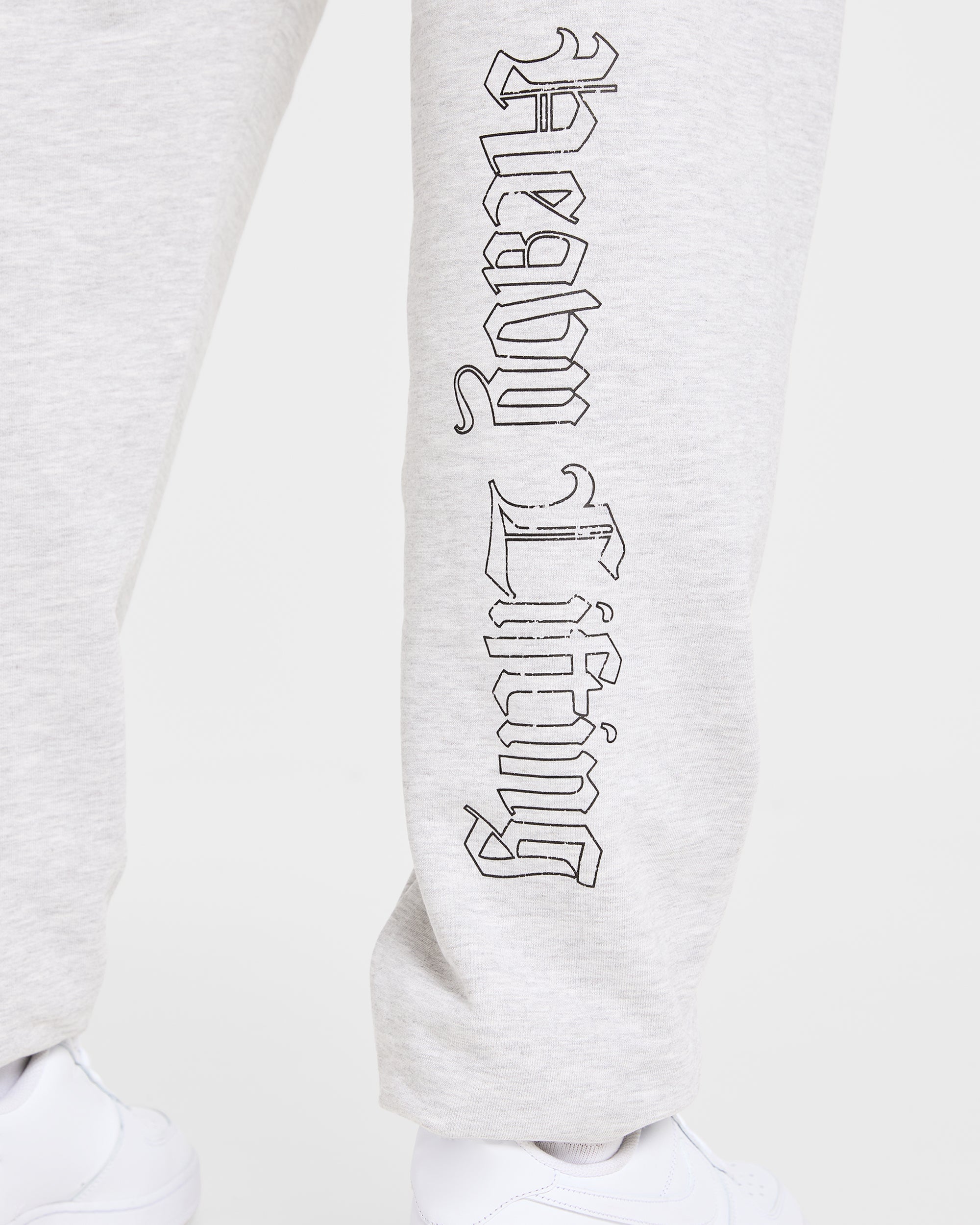 Heavy Lifting Gothic Oversized Joggers - Gris Marl
