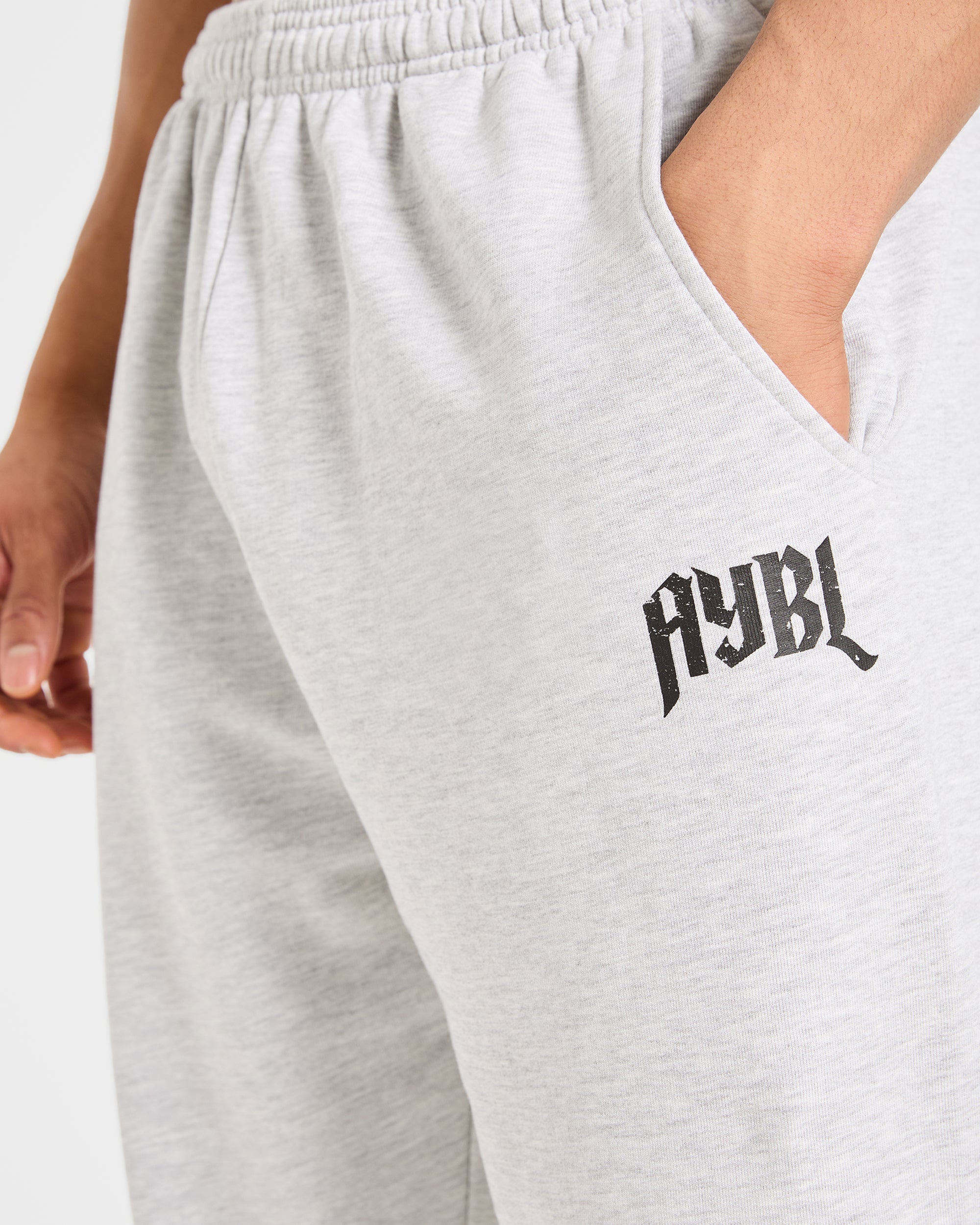 Heavy Lifting Gothic Oversized Joggers - Gris Marl