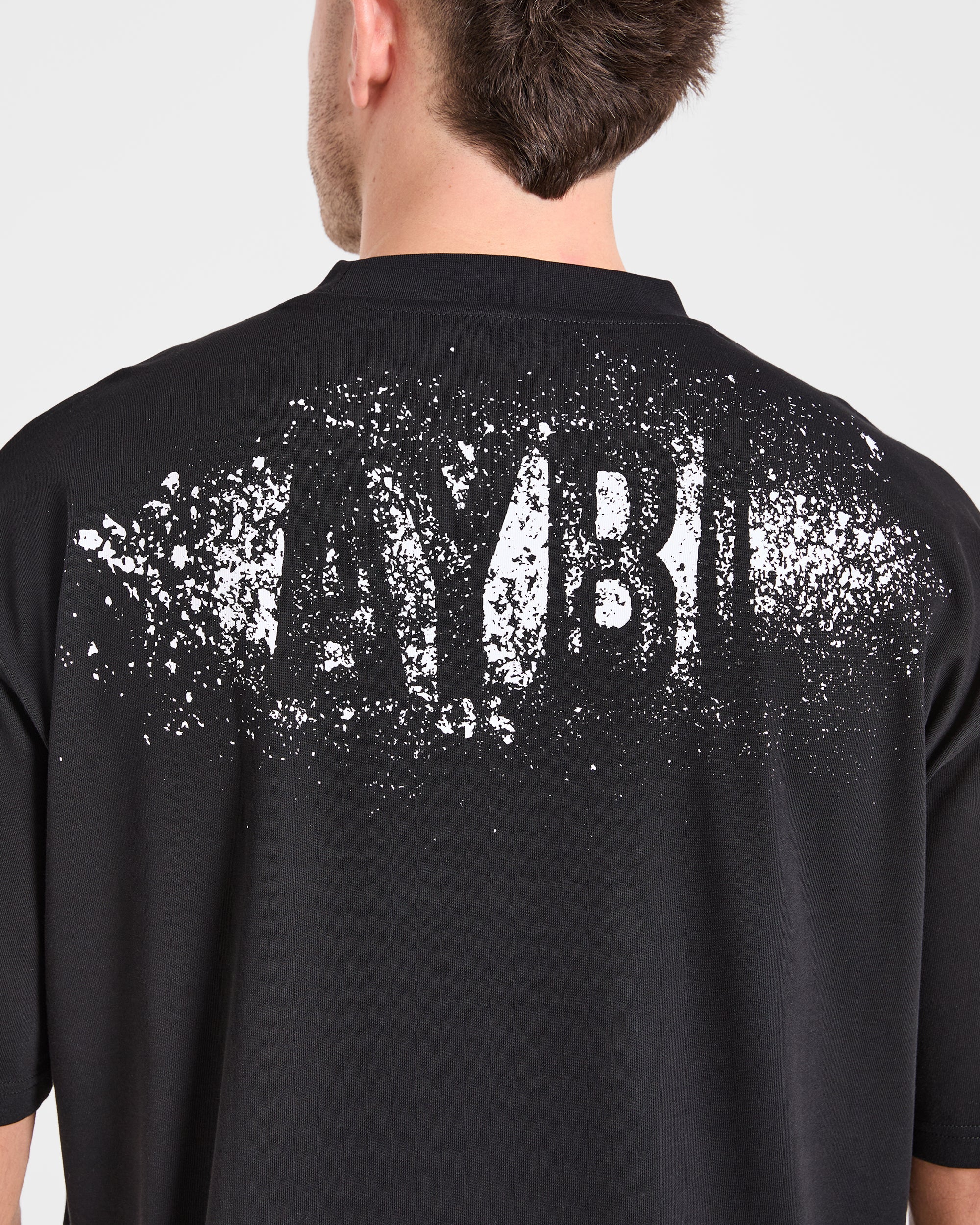 Gym Chalk Oversized T Shirt - Noir