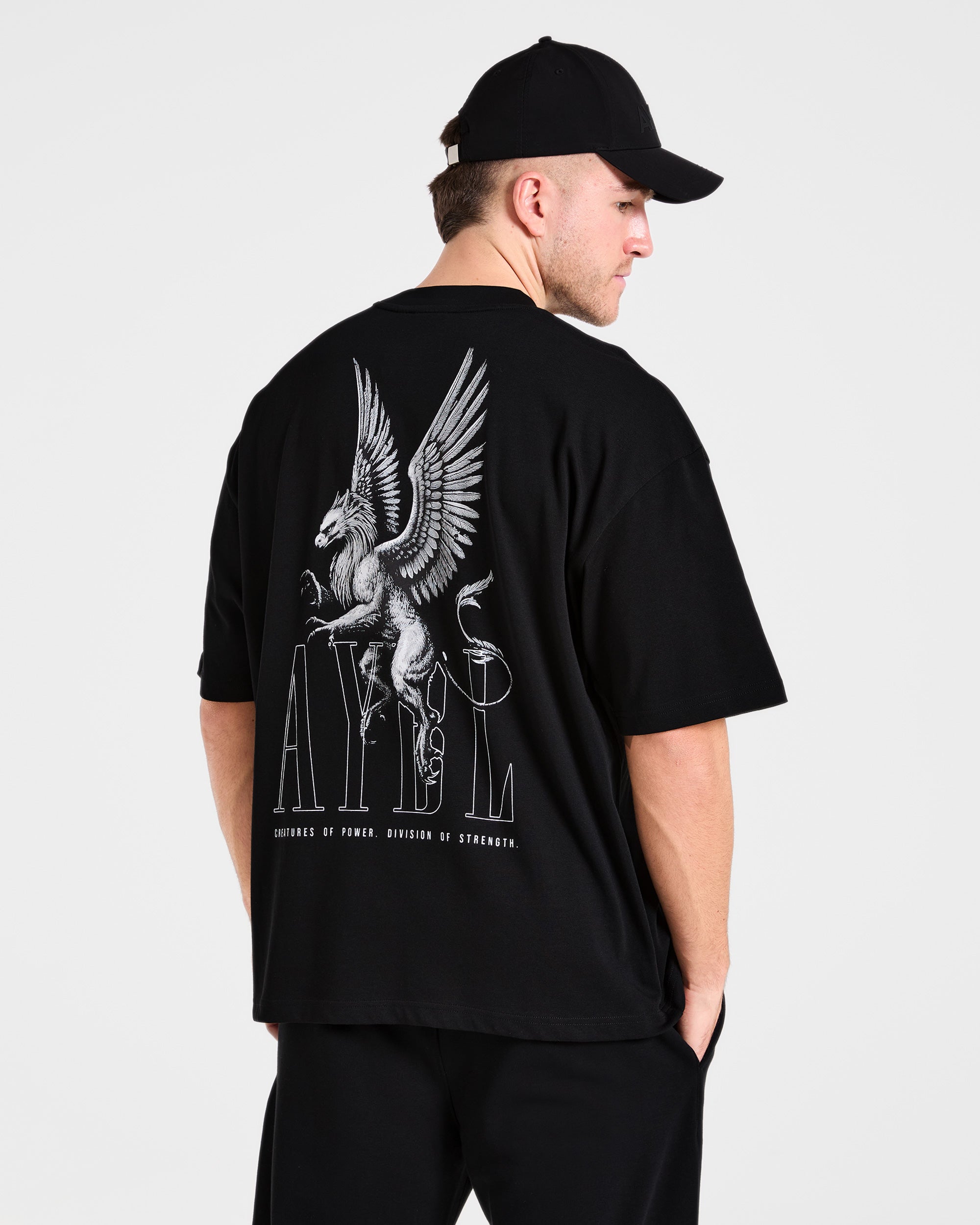 Creatures Of Power Oversized T Shirt - Noir