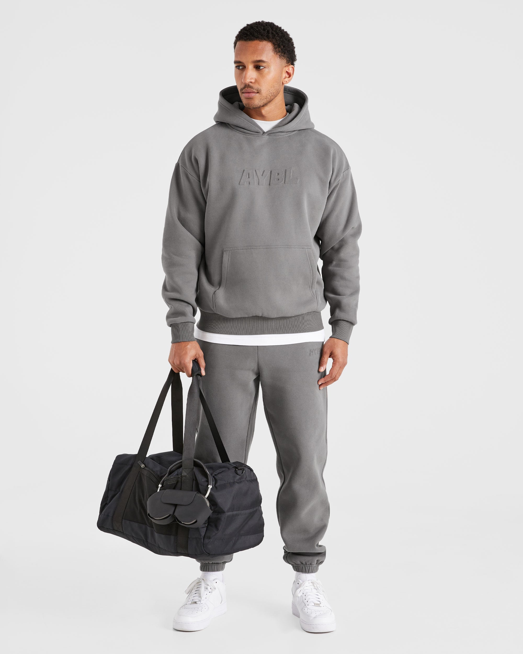 Etched Hoodie - Steel Grey
