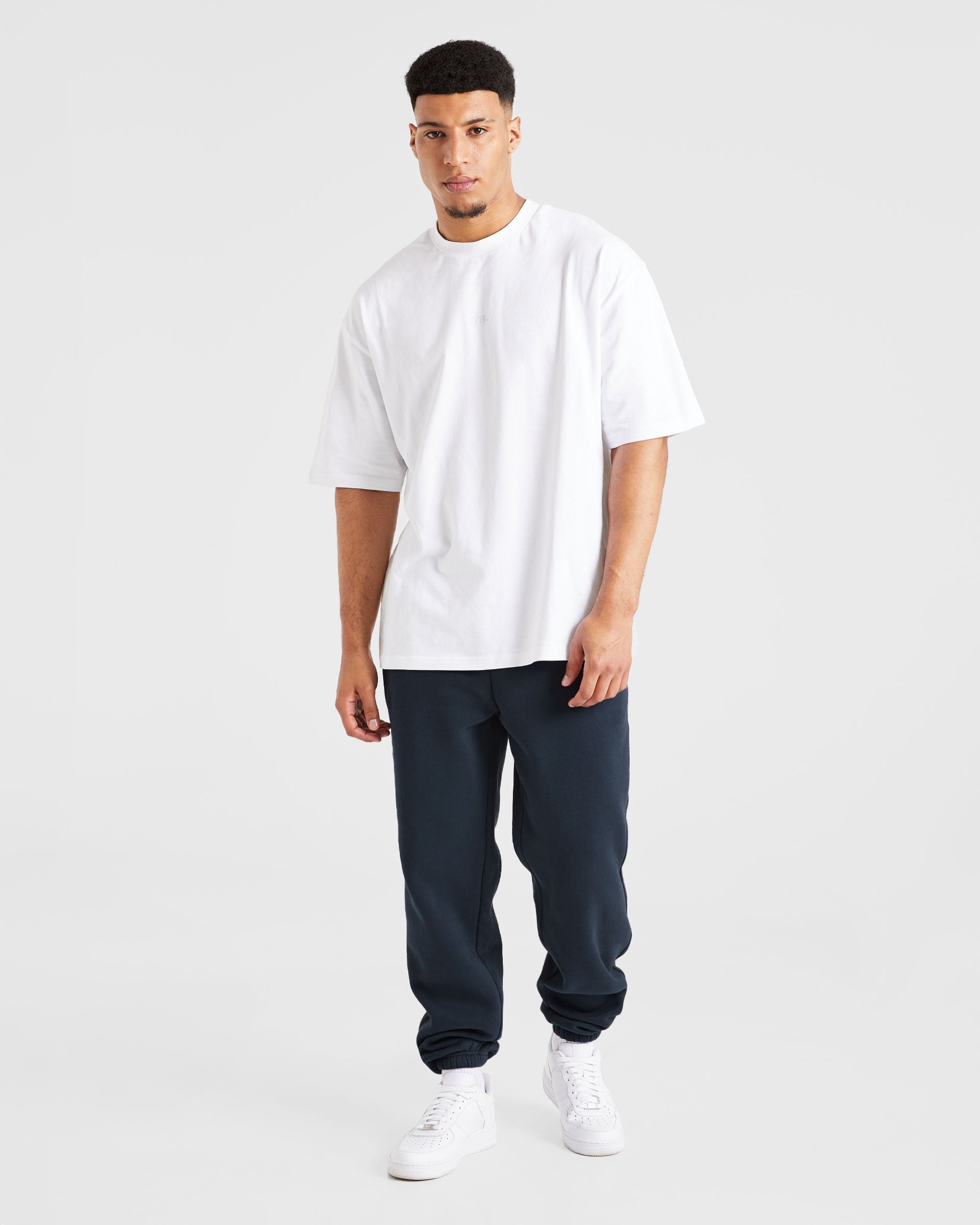 Etched Joggers - Navy