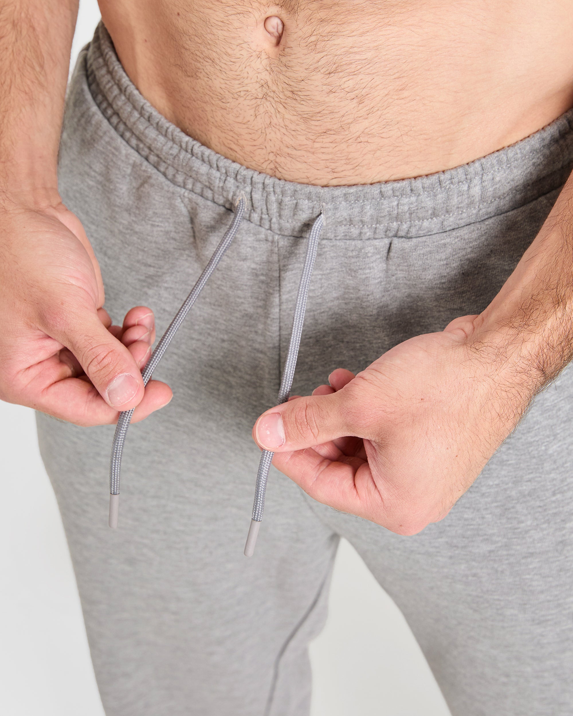 Cam Kissel x Oversized Straight Leg Joggers - Mid Marl Gris