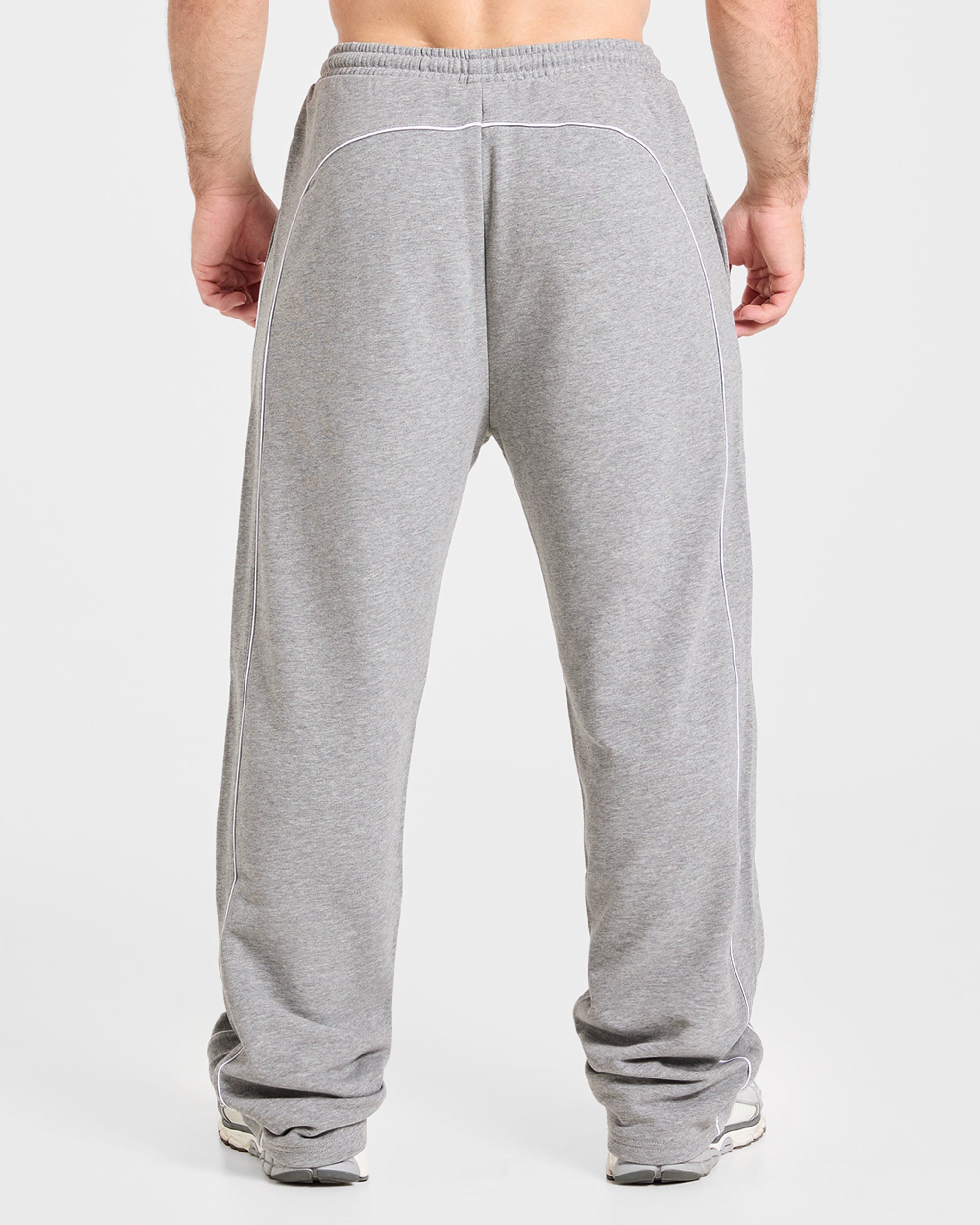 Cam Kissel x Oversized Straight Leg Joggers - Mid Marl Gris