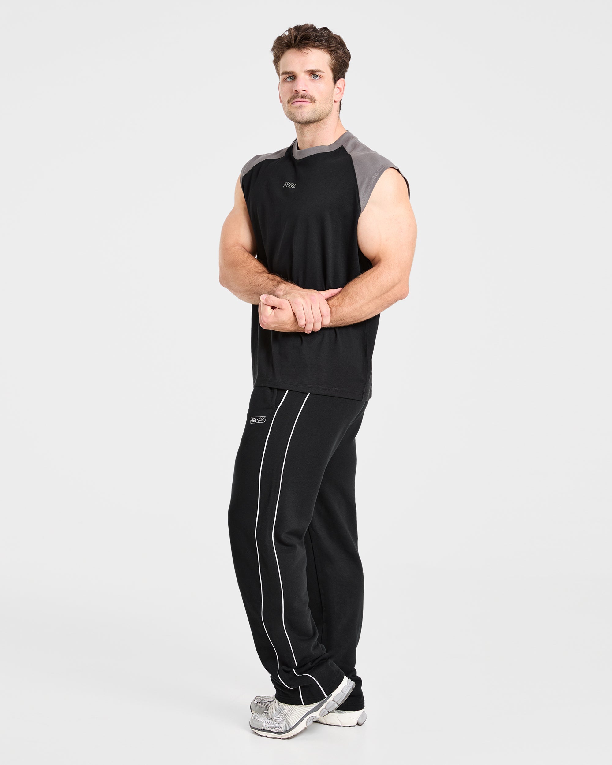 Cam Kissel x Oversized Straight Leg Joggers - Noir