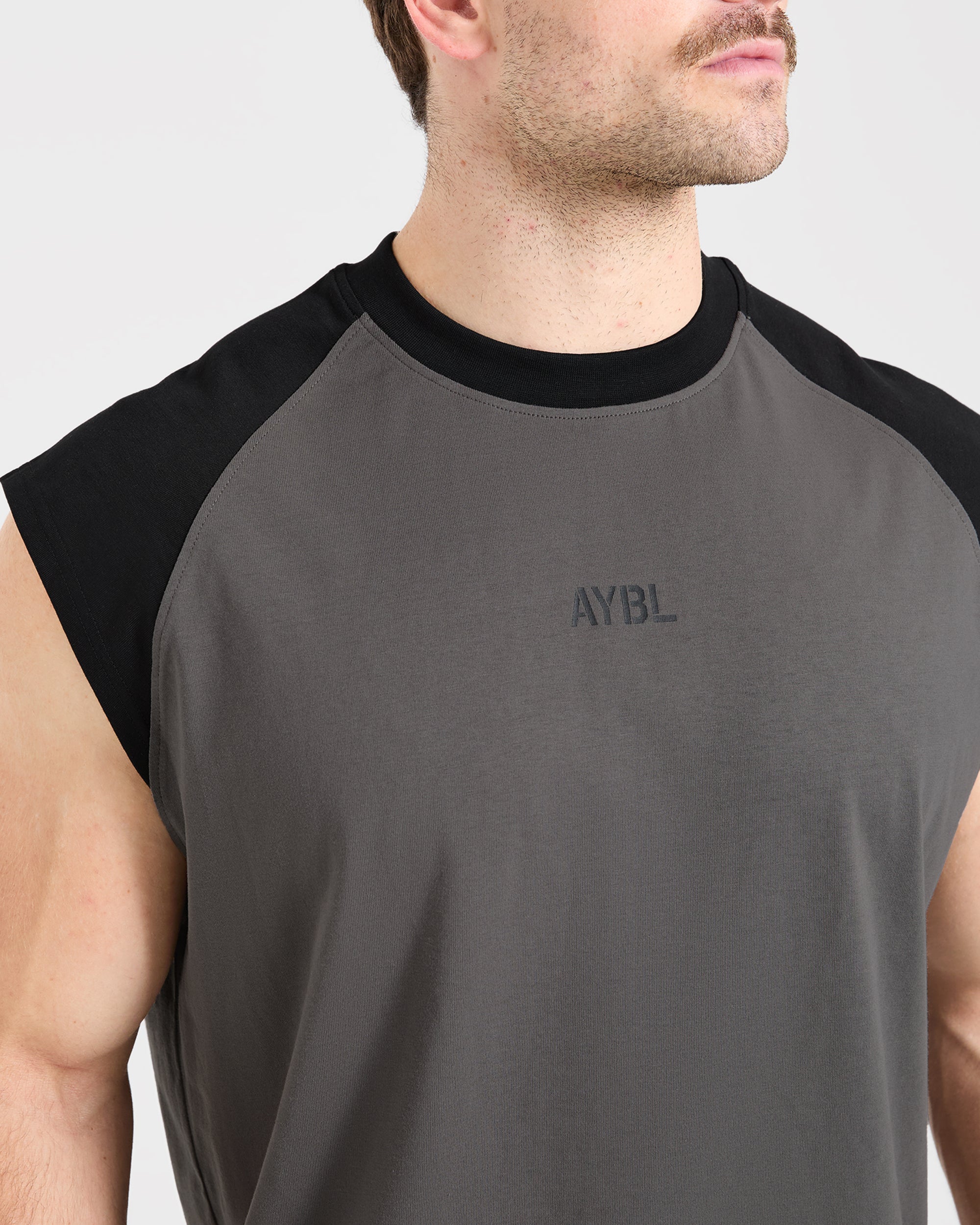 Cam Kissel x Contrast Oversized Tank - Charcoal/Noir