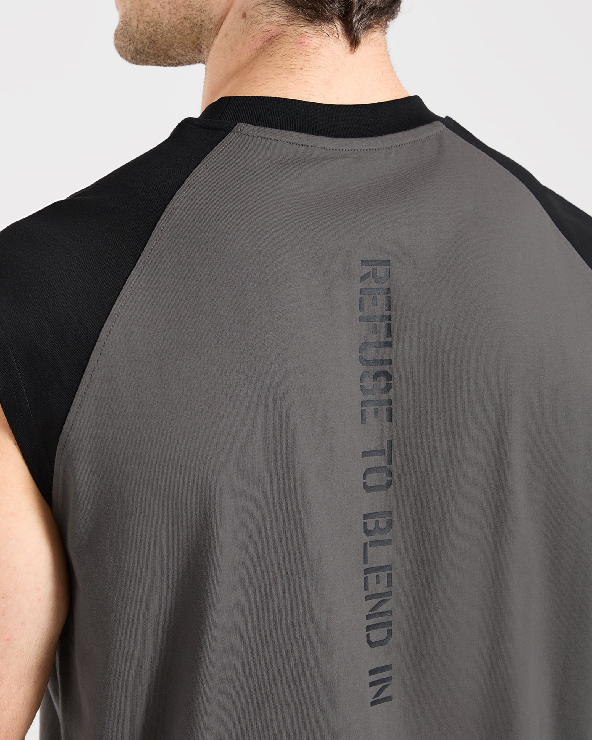 Cam Kissel x Contrast Oversized Tank - Charcoal/Noir