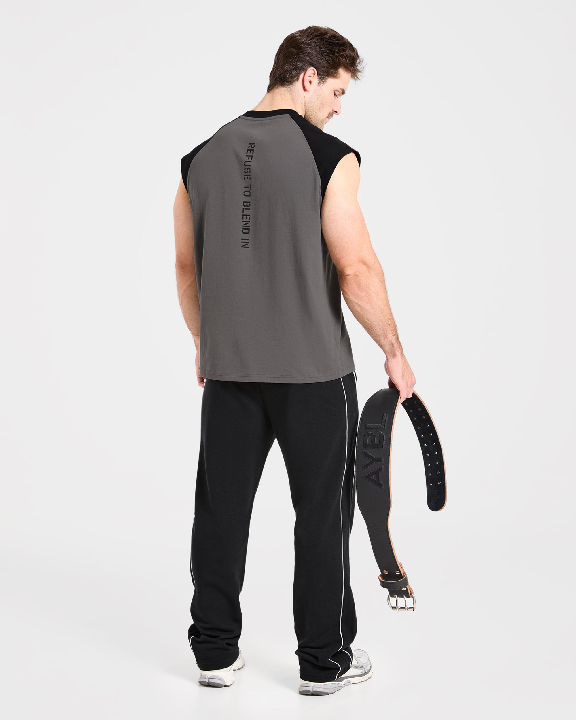 Cam Kissel x Contrast Oversized Tank - Charcoal/Noir