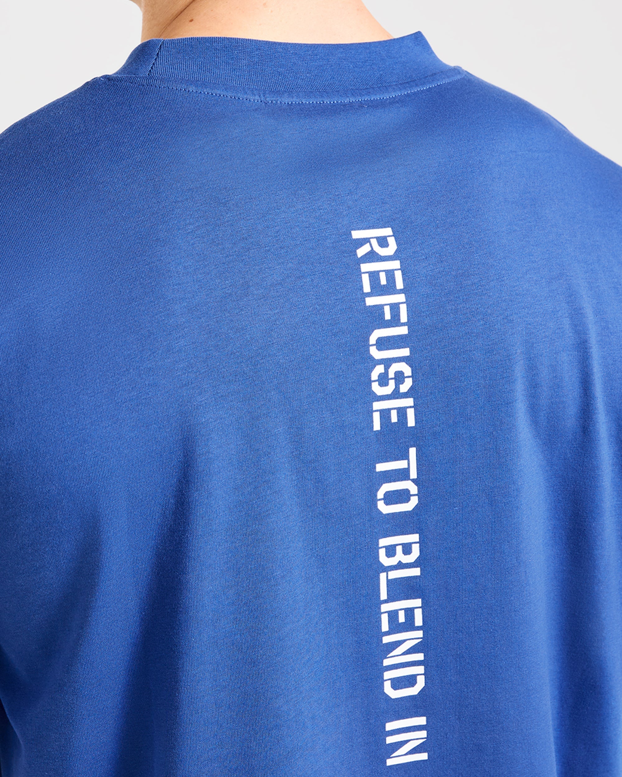 Cam Kissel x Graphic Oversized T Shirt - Cobalt Bleu