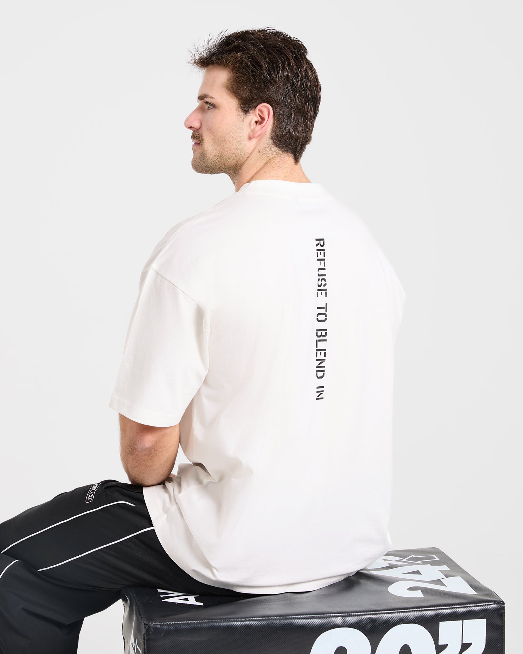 Cam Kissel x Graphic Oversized T Shirt - Off Blanc