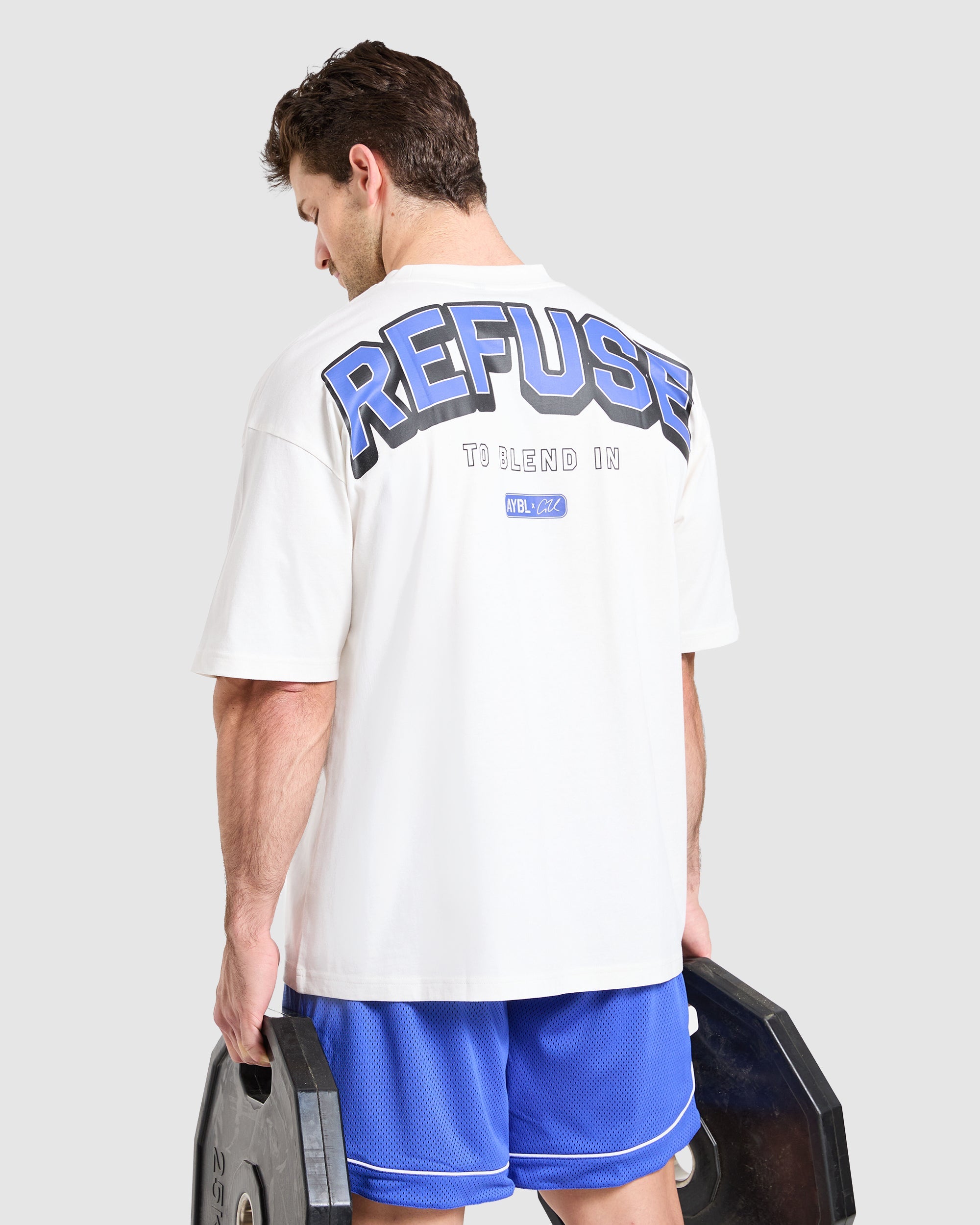 Cam Kissel x Refuse to Blend in Oversized T Shirt - Off Blanc