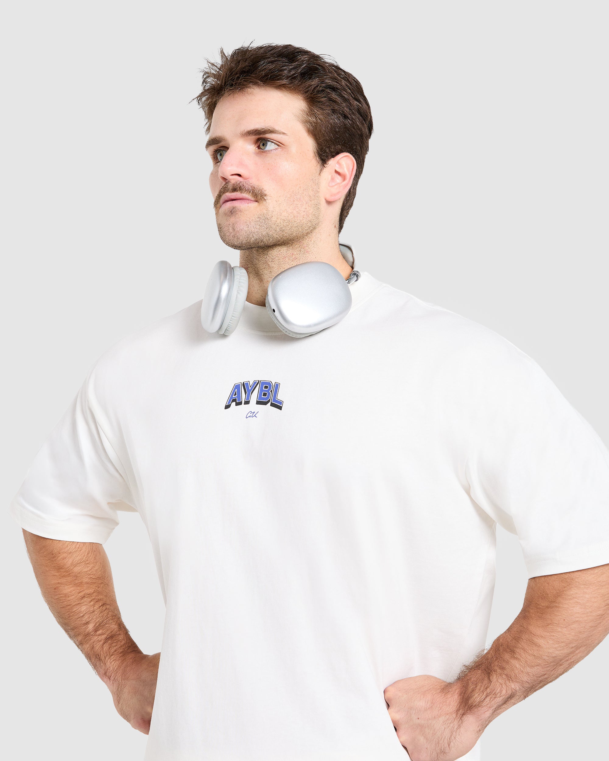 Cam Kissel x Refuse to Blend in Oversized T Shirt - Off Blanc