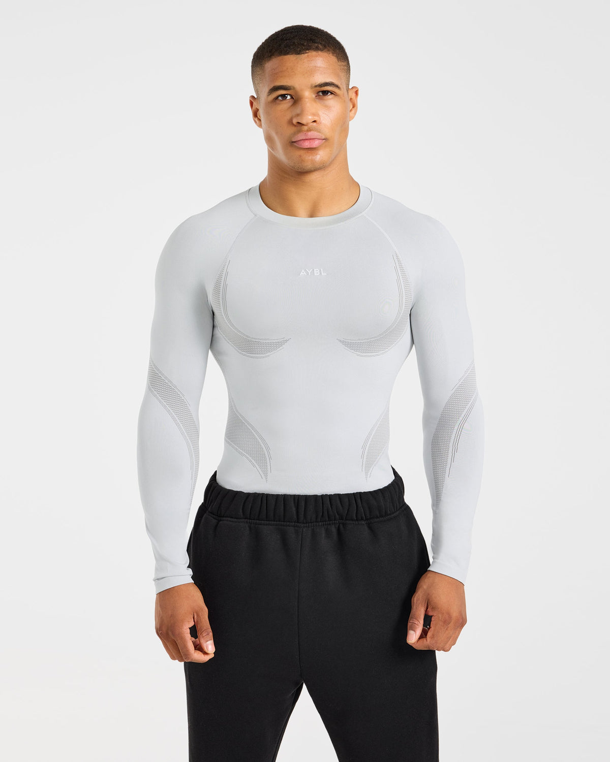 Charge Seamless Long Sleeve T Shirt - Light Gris
