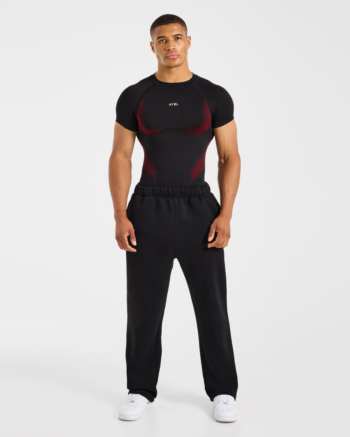 Charge Seamless T Shirt - Noir/Rouge