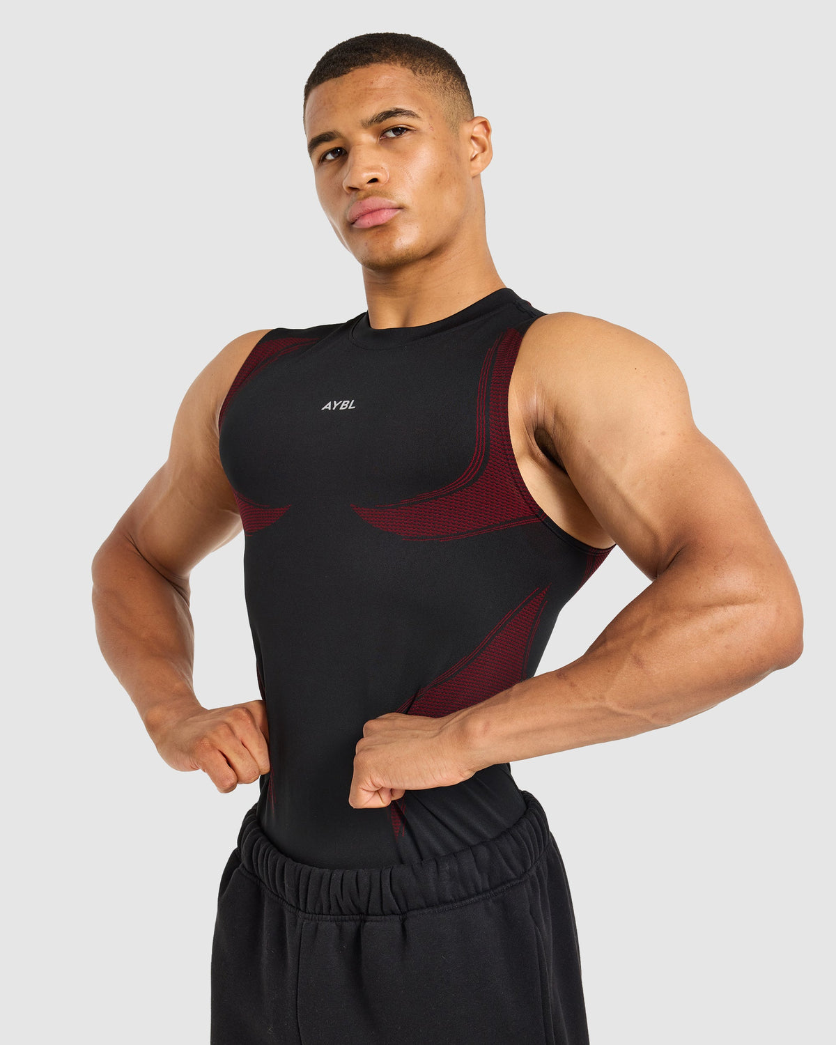 Charge Seamless Tank - Noir/Rouge