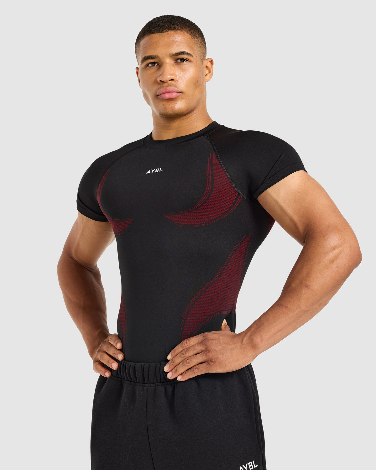 Charge Seamless T Shirt - Noir/Rouge