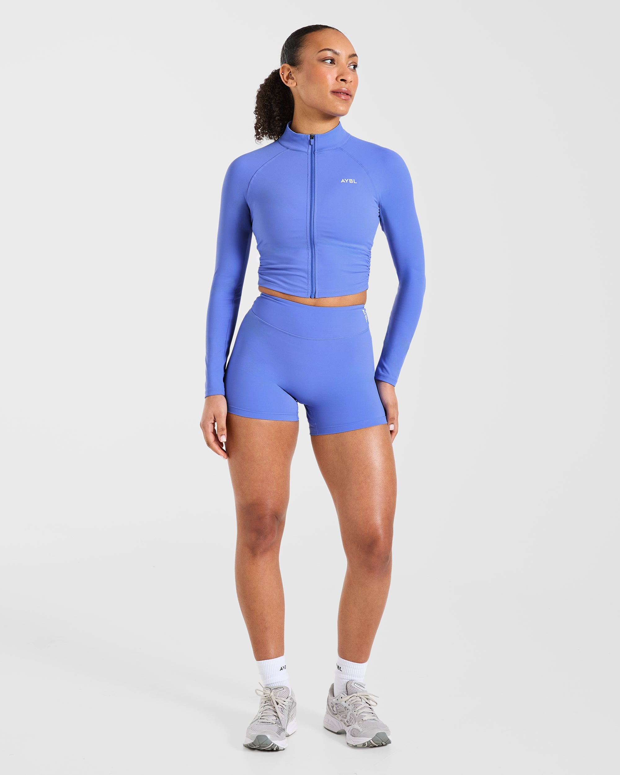 Physique Zip Up Jacket - Cornflower Violet