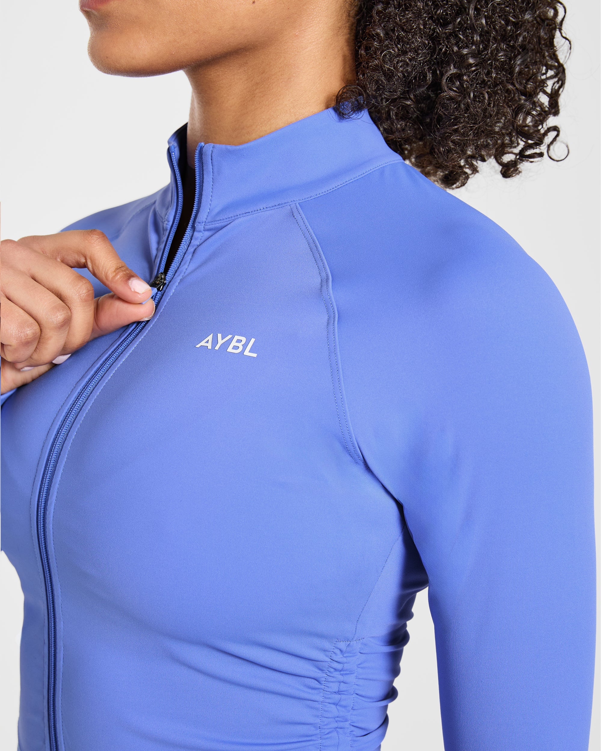Physique Zip Up Jacket - Cornflower Violet