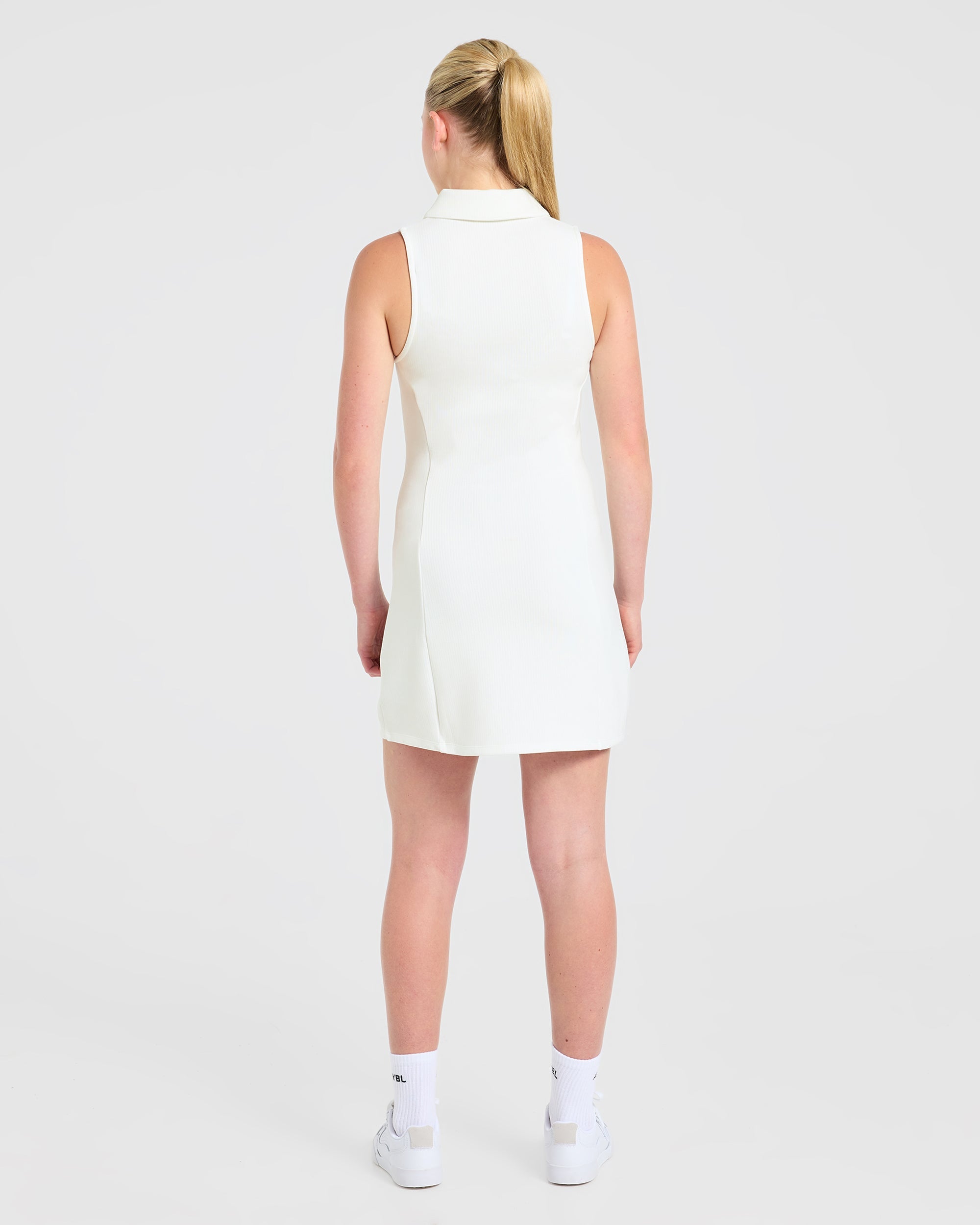 Signature Collar Dress - Blanc