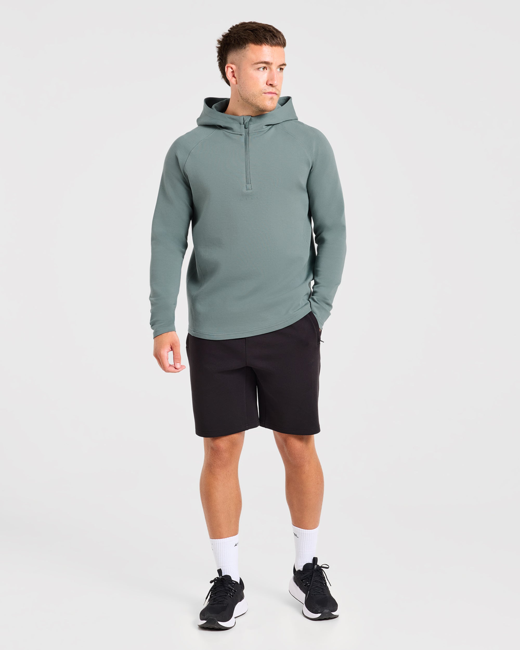 Reinforce Performance 1/2 Zip Pullover - Muted Teal