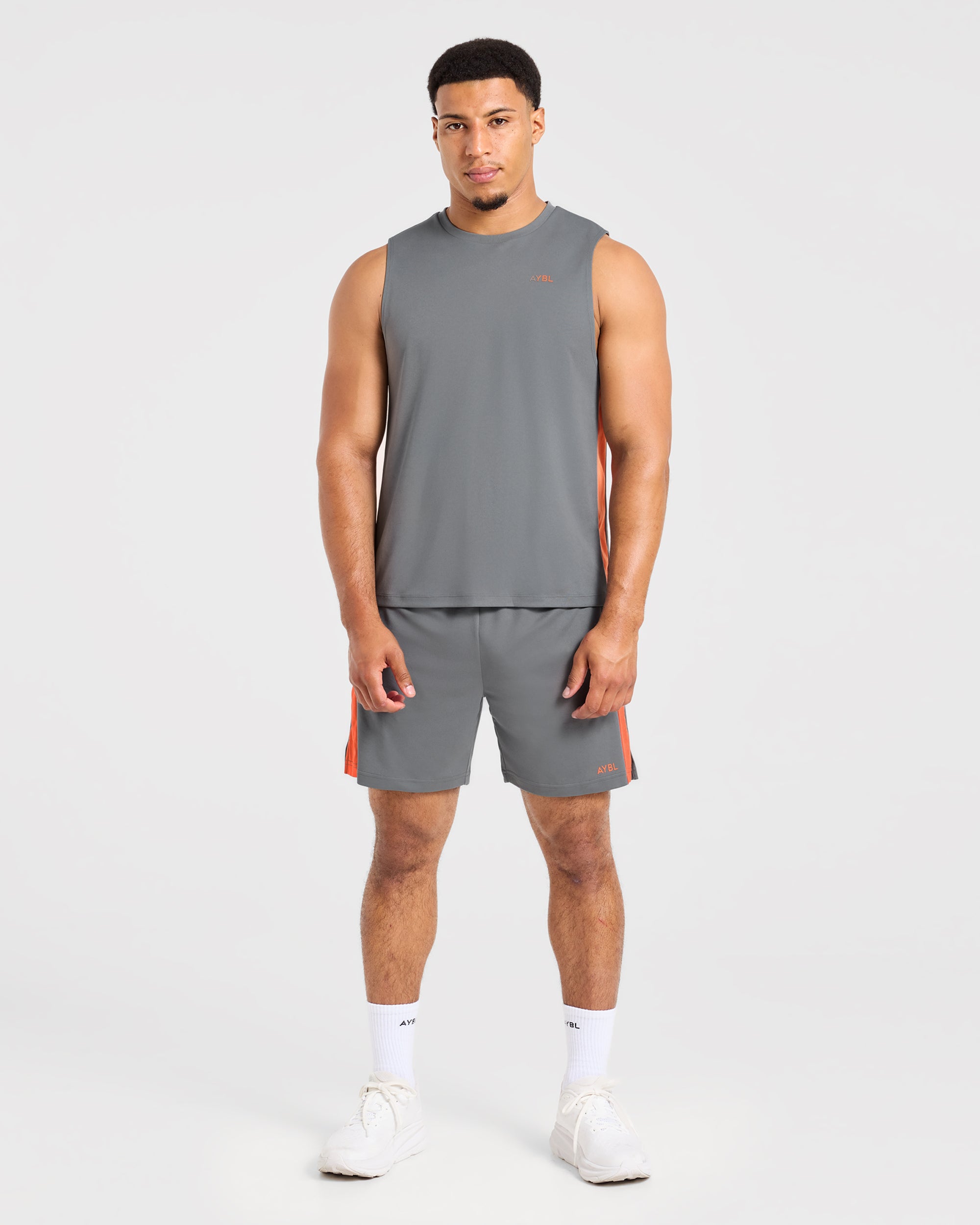 Active Vest - Charcoal/Orange