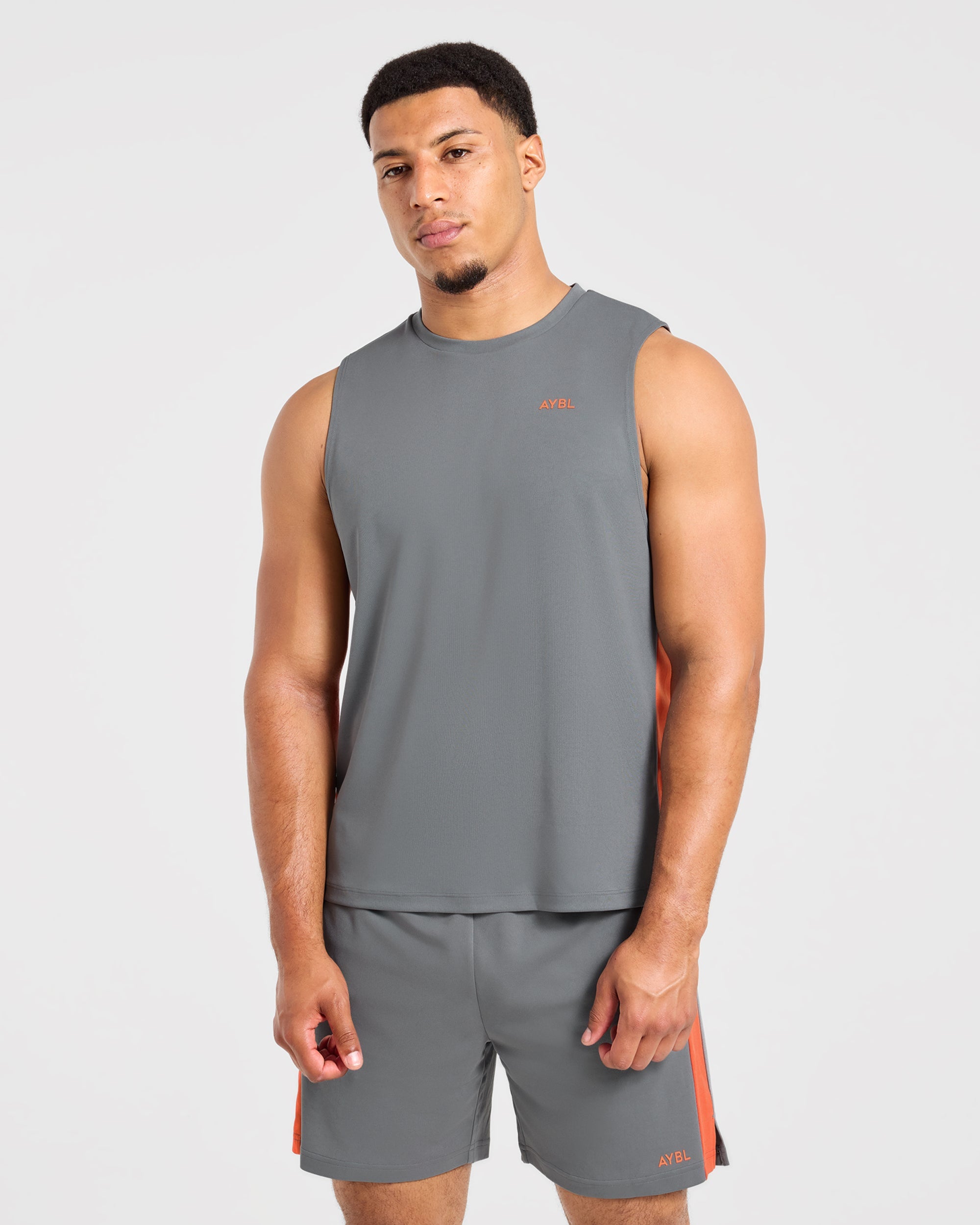 Active Vest - Charcoal/Orange