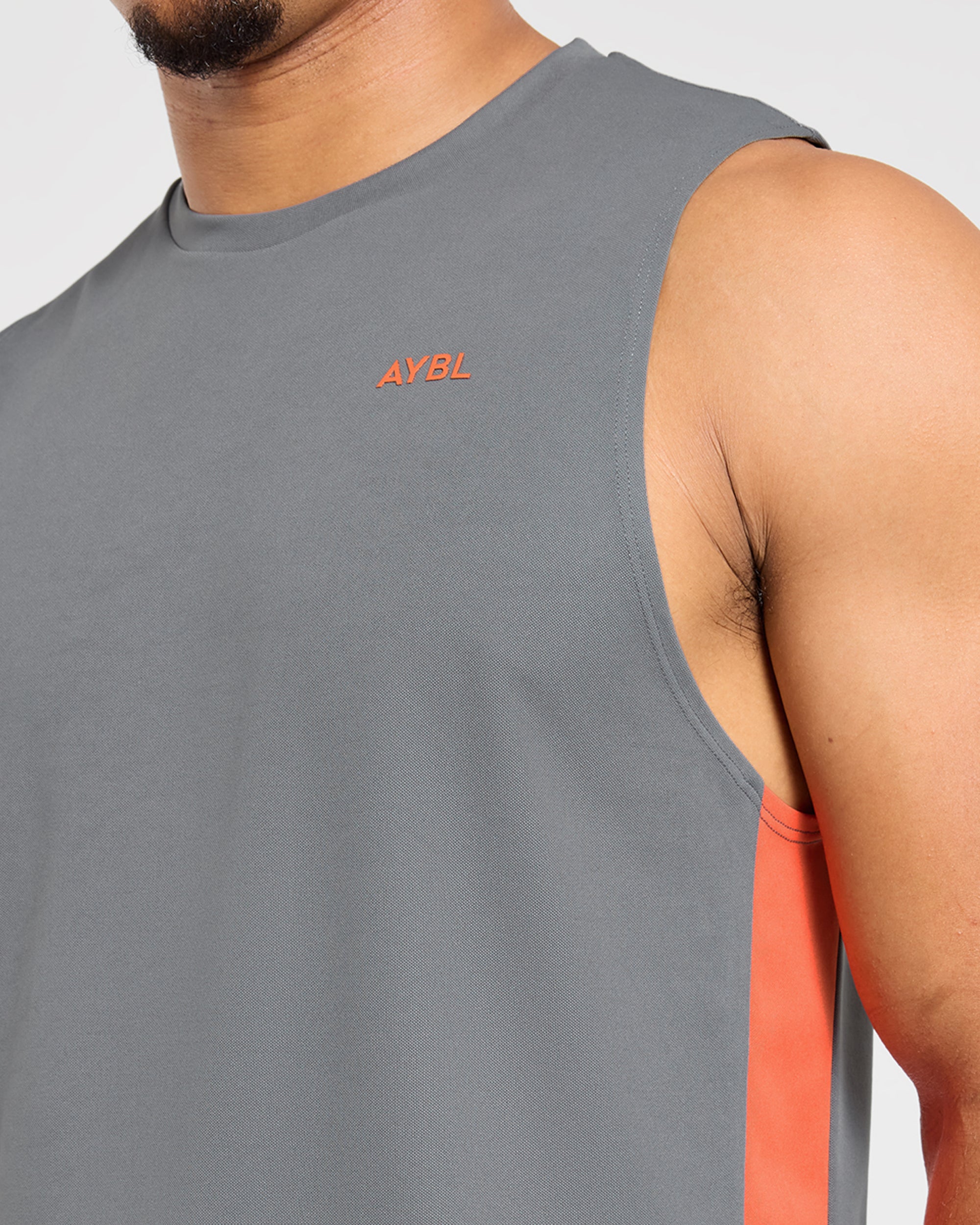 Active Vest - Charcoal/Orange