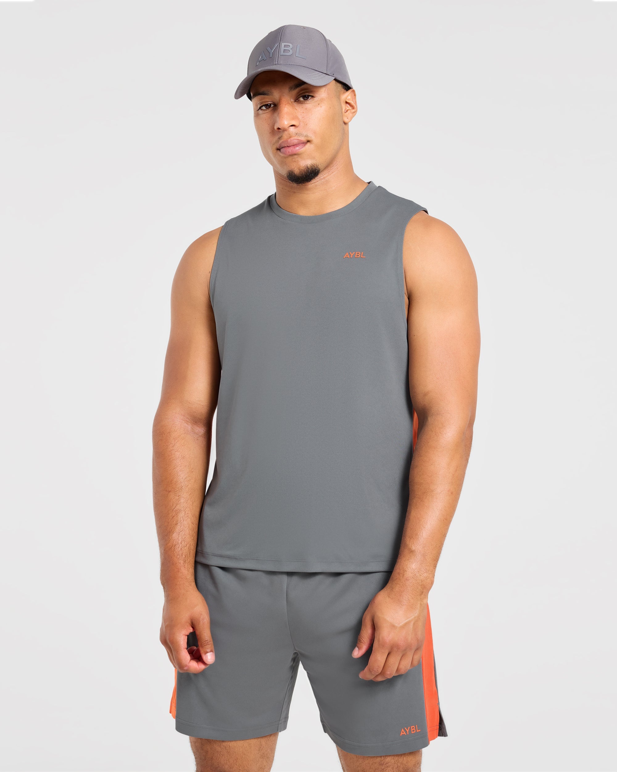 Active Vest - Charcoal/Orange