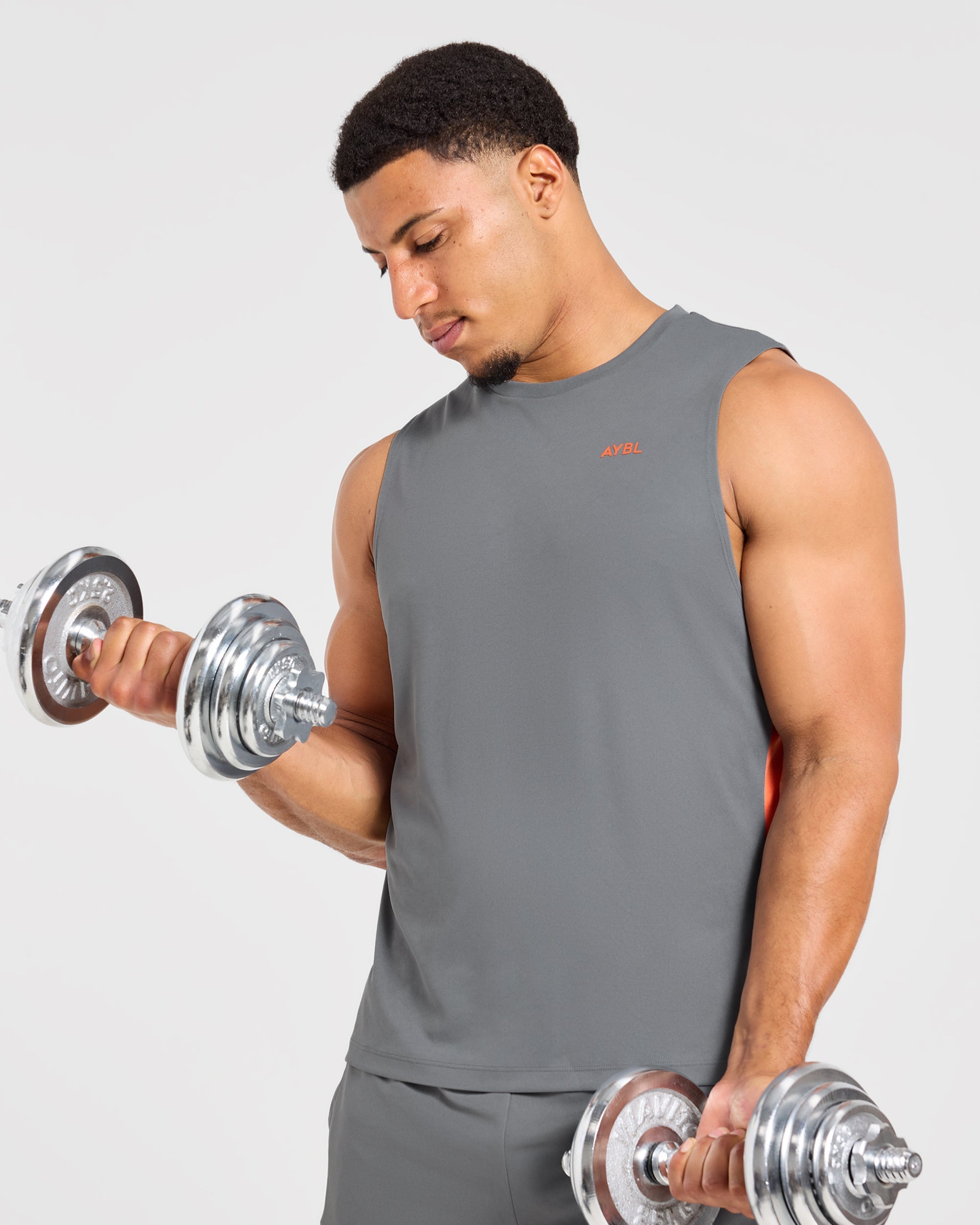 Active Vest - Charcoal/Orange