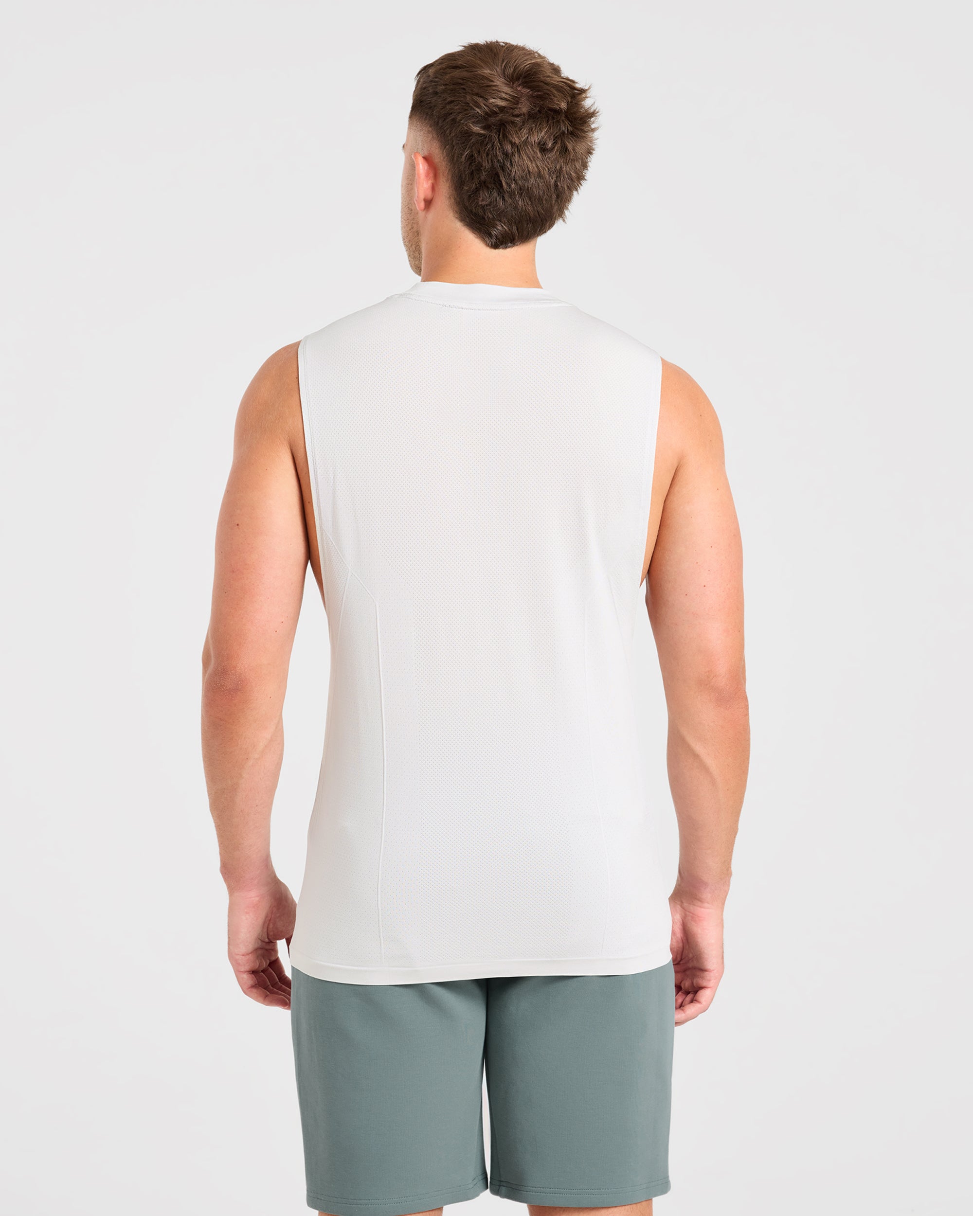Reinforce Performance Seamless Tank - Light Stone Grey